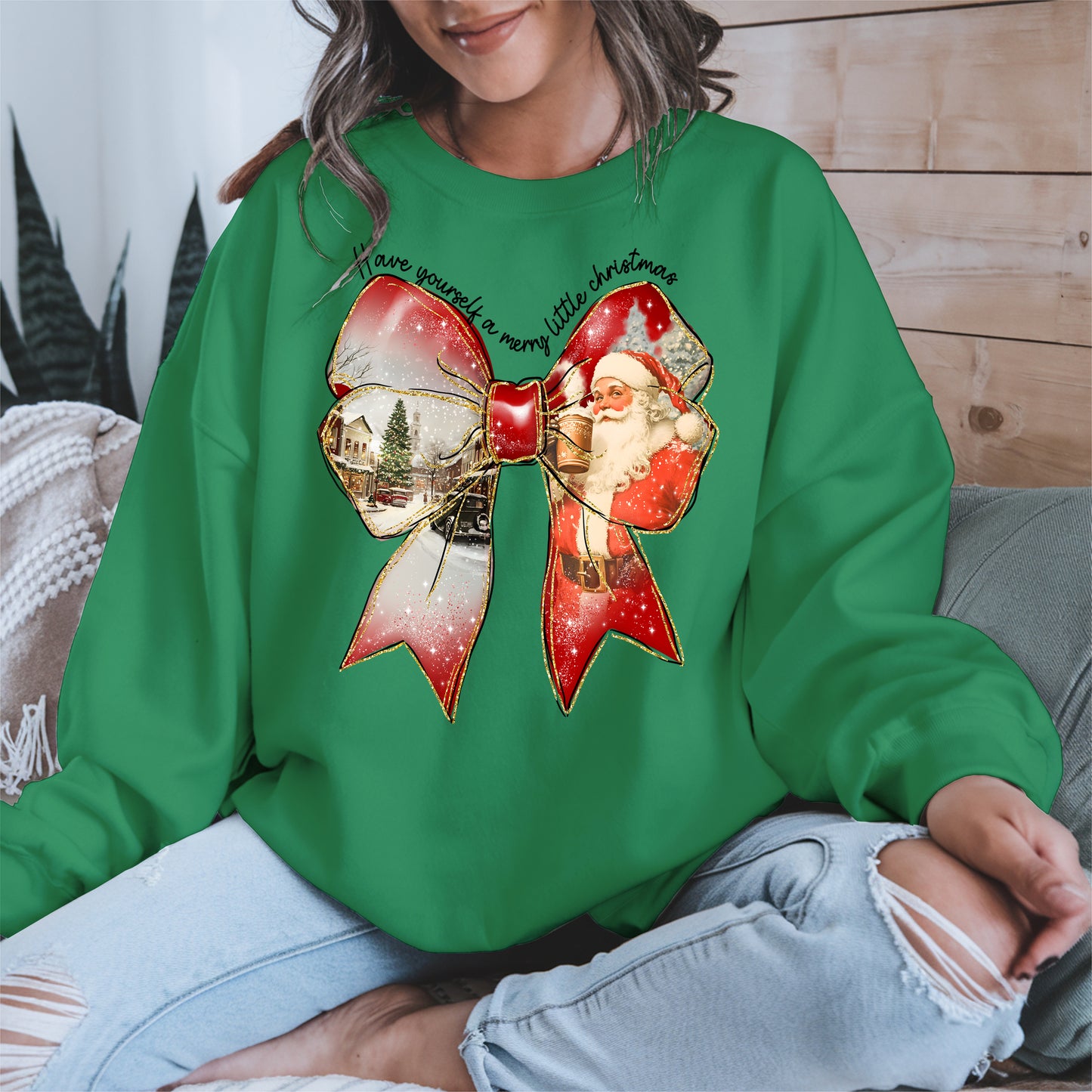 Small Town Christmas Santa Holiday Shirt