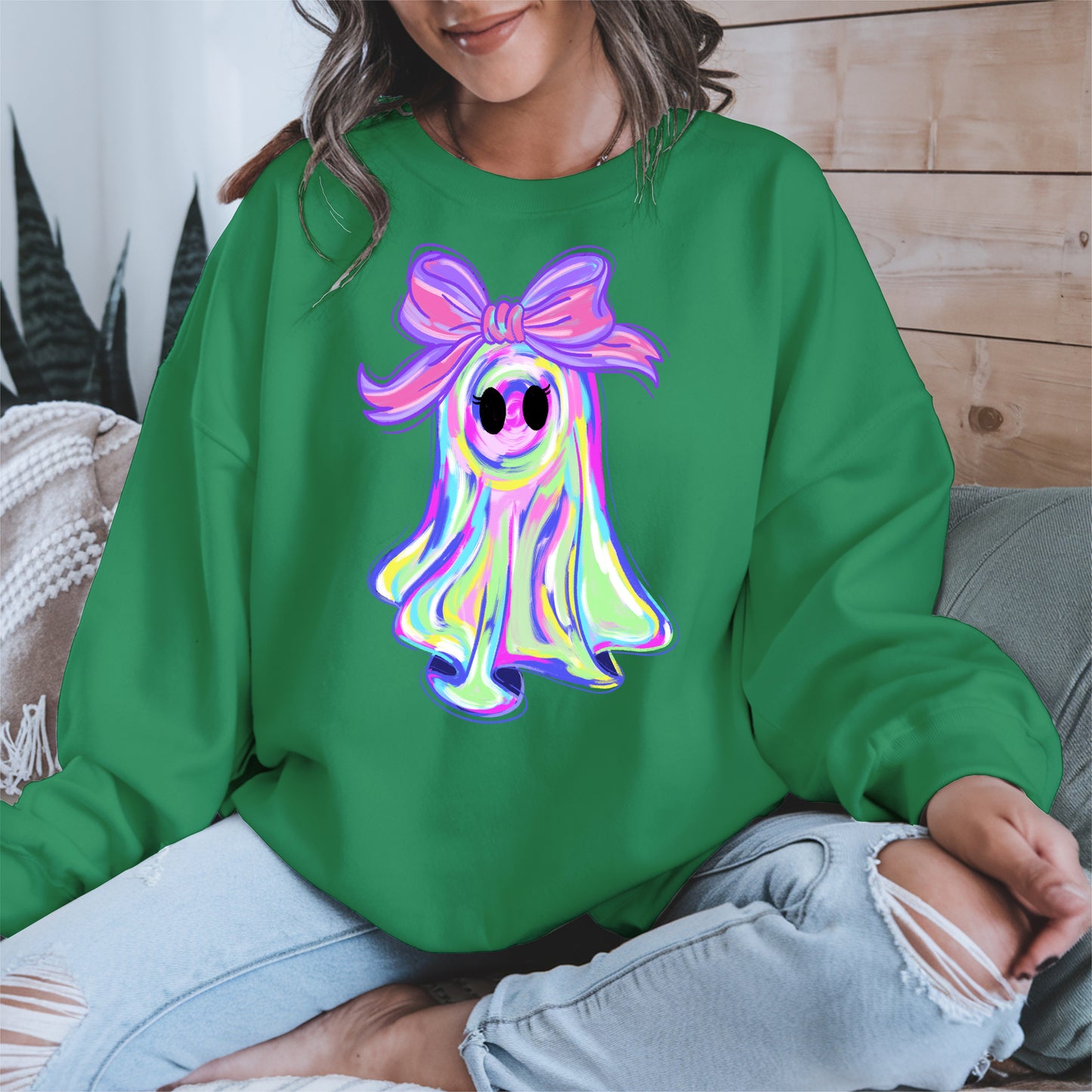 Pastel Ghost Shirt Hoodie Sweatshirt for Halloween Vibes