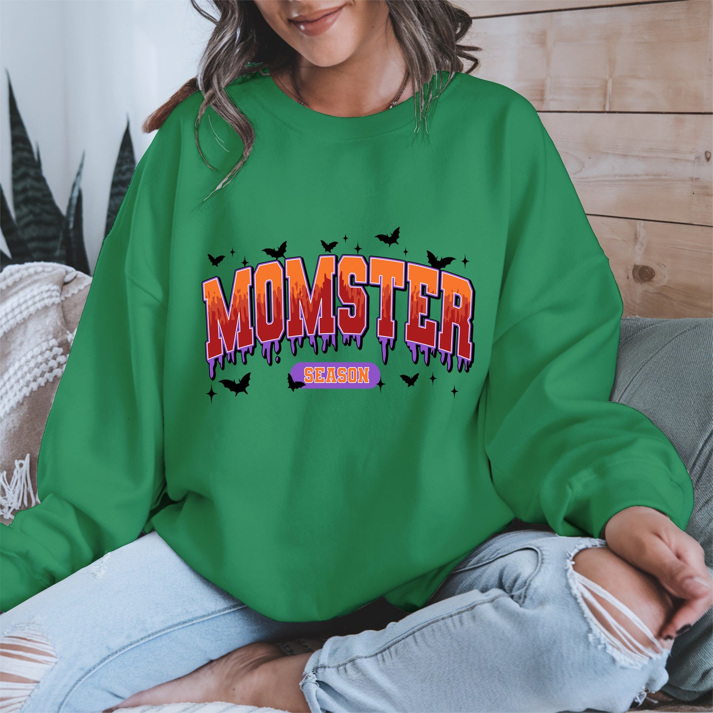Momster Season Shirt Hoodie Sweatshirt for Halloween Moms