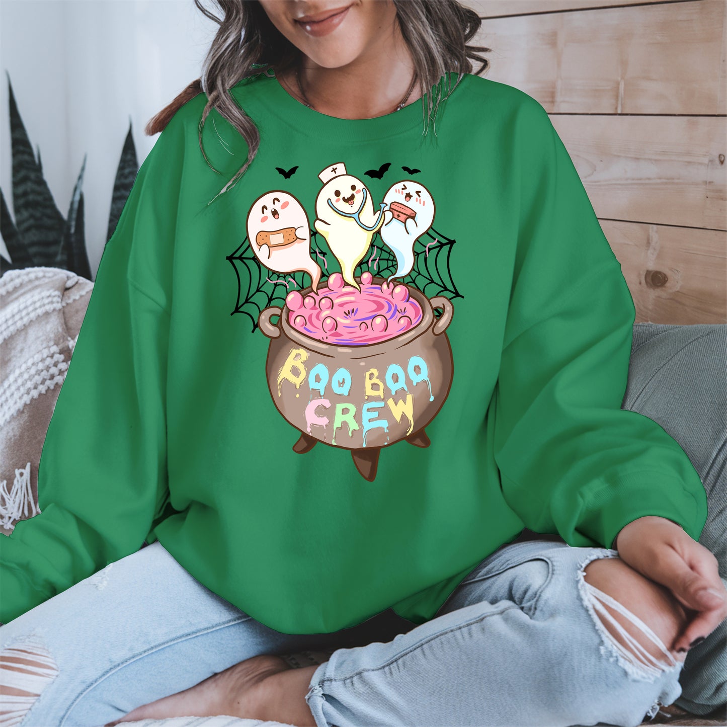 Boo Boo Crew – Cute Halloween Nurse Ghost Shirt