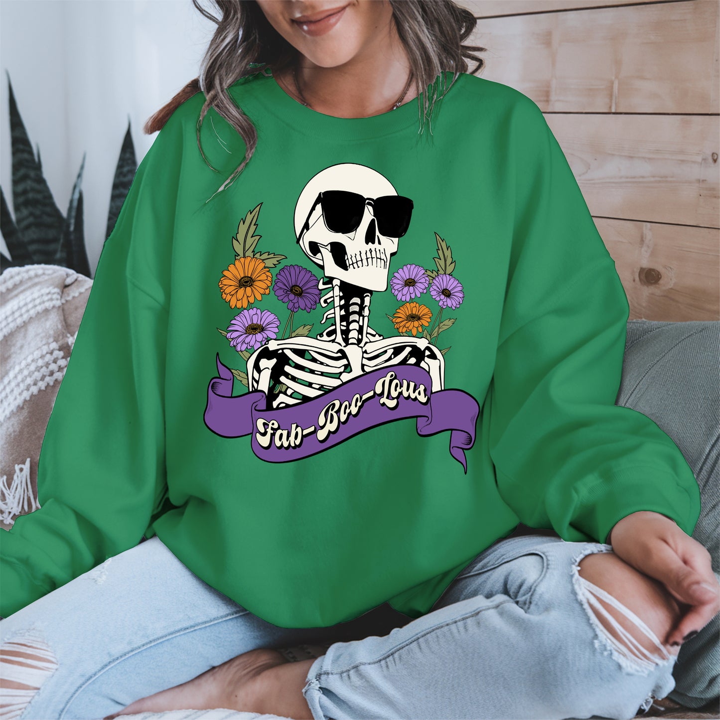 Fab-Boo-Lous Skeleton Halloween Shirt