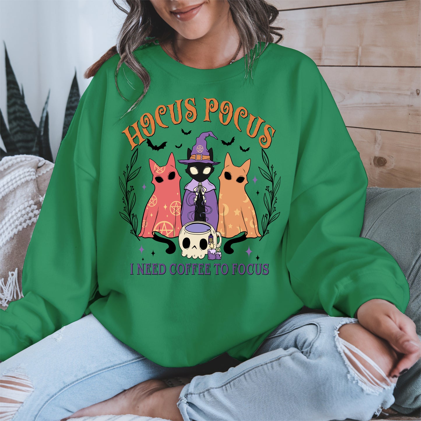 Hocus Pocus Coffee Cat Shirt