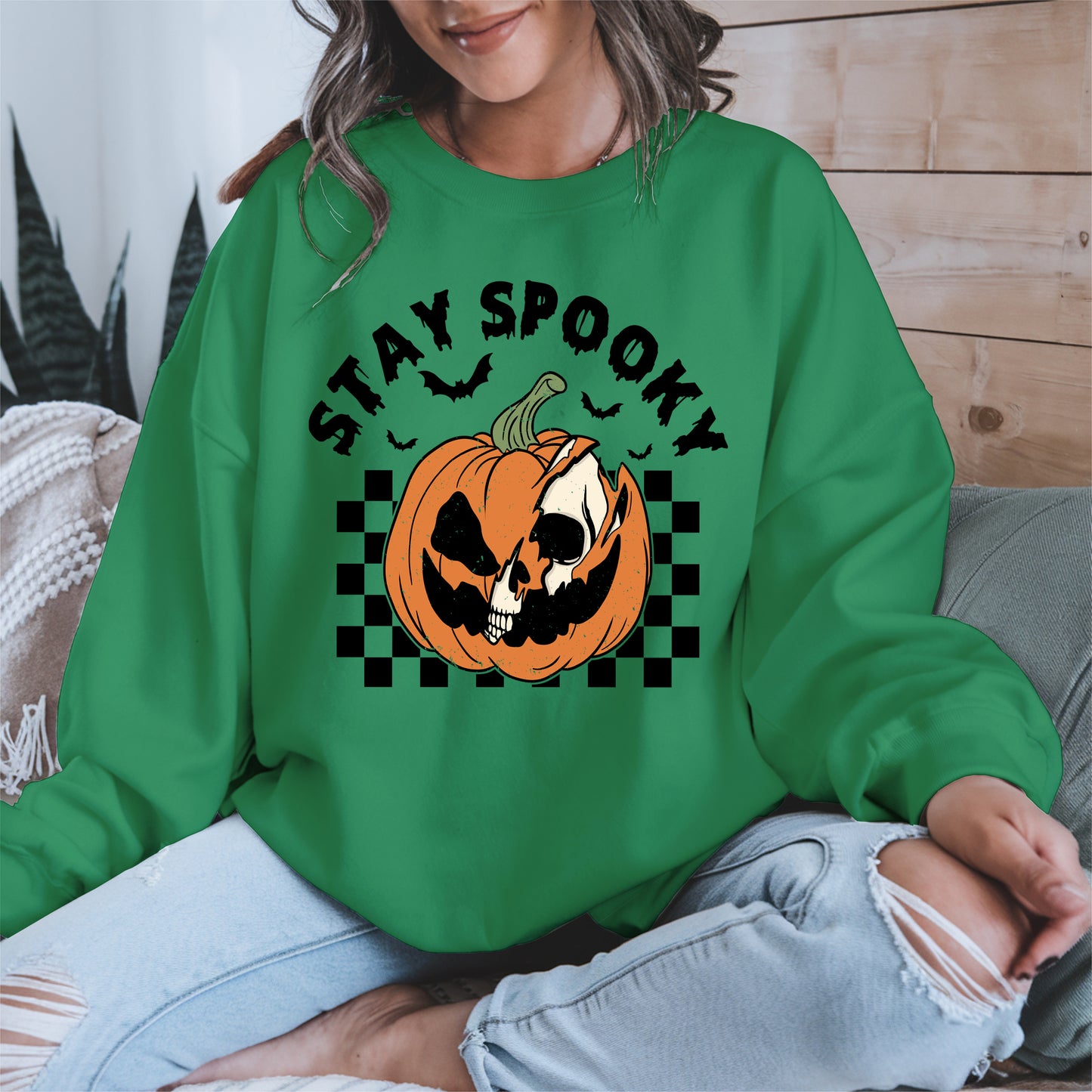 Creepy Skull Pumpkin Halloween Shirt