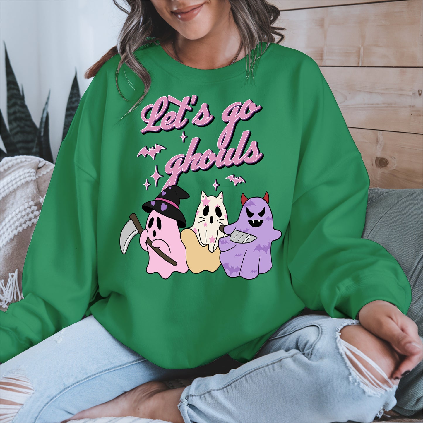 Let’s Go Ghouls Shirt Cute Halloween Ghost