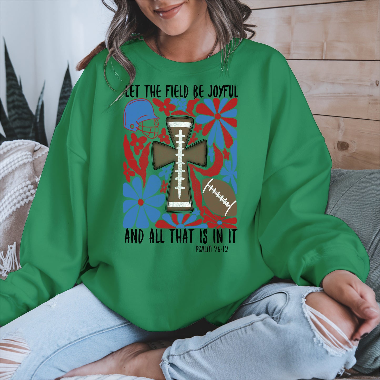 Faith Football Shirt Sport Tee Hoodie Sweatshirt Gift for Fans