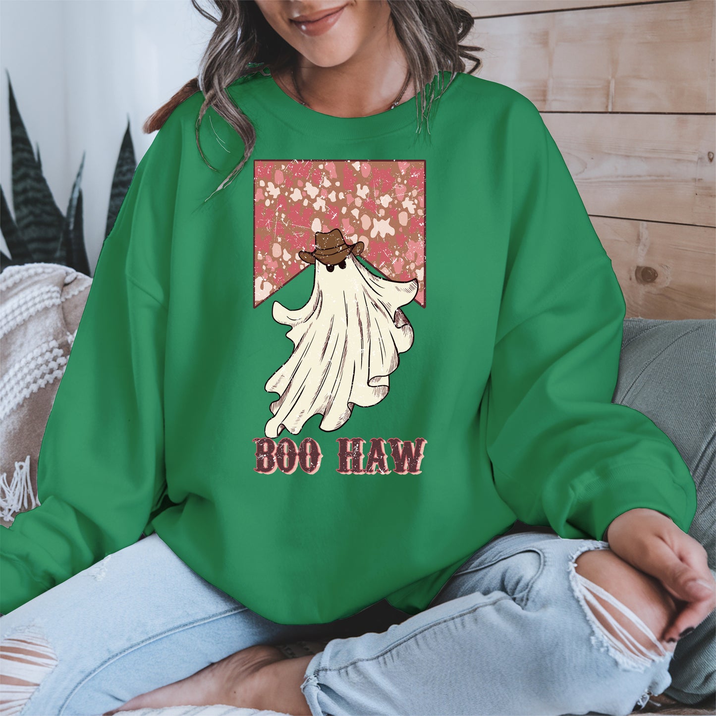 Boo Haw Western Ghost Cowgirl Tee