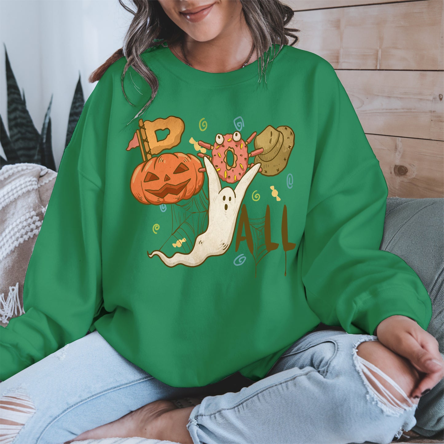 Boo Yall Cute Halloween Fall Tee