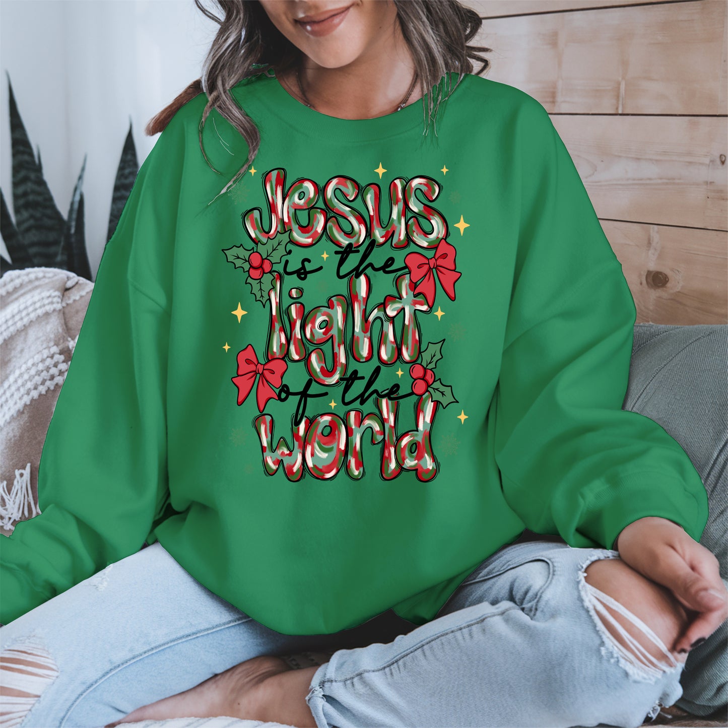 Jesus Light of the World Christmas Shirt