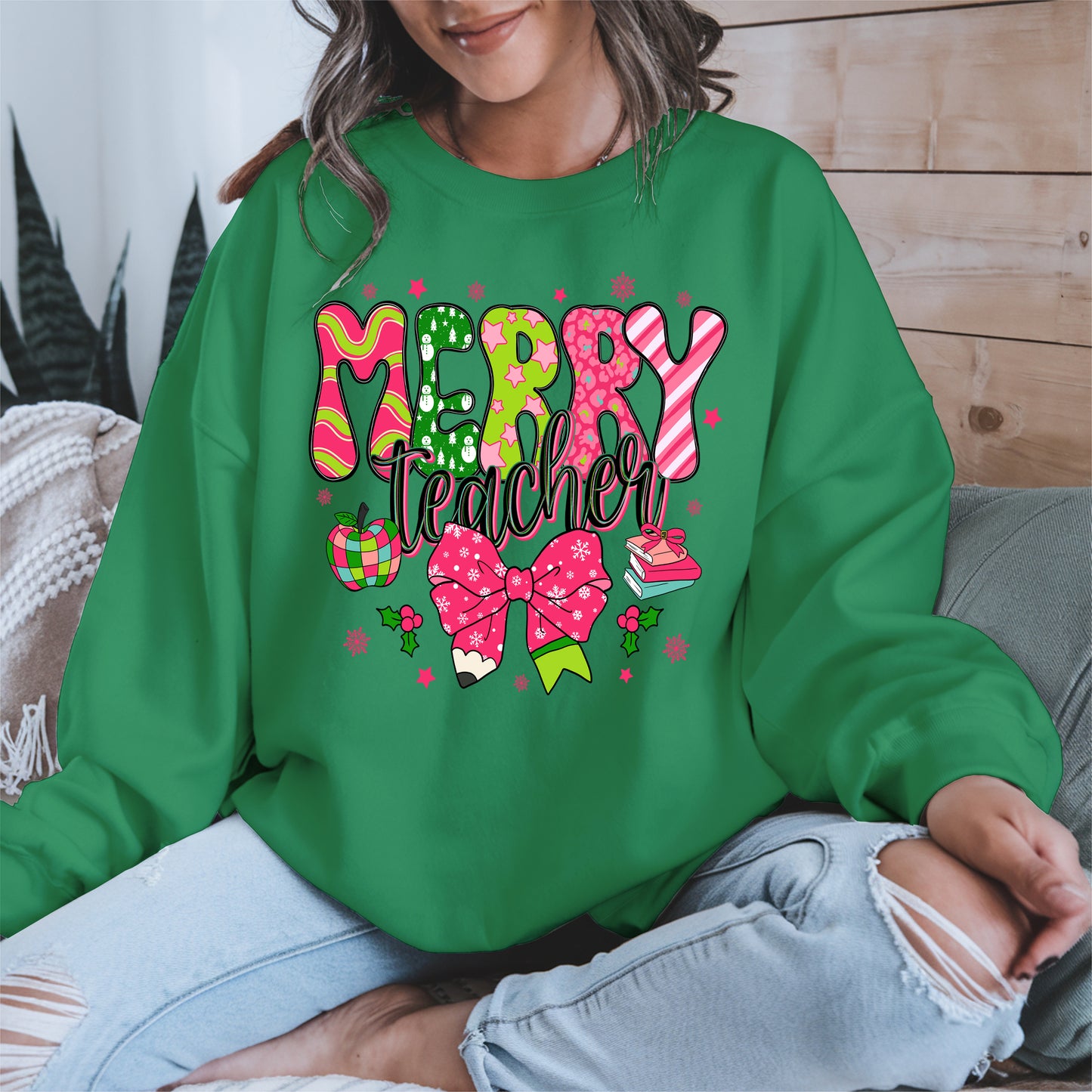 Merry Teacher Christmas Shirt