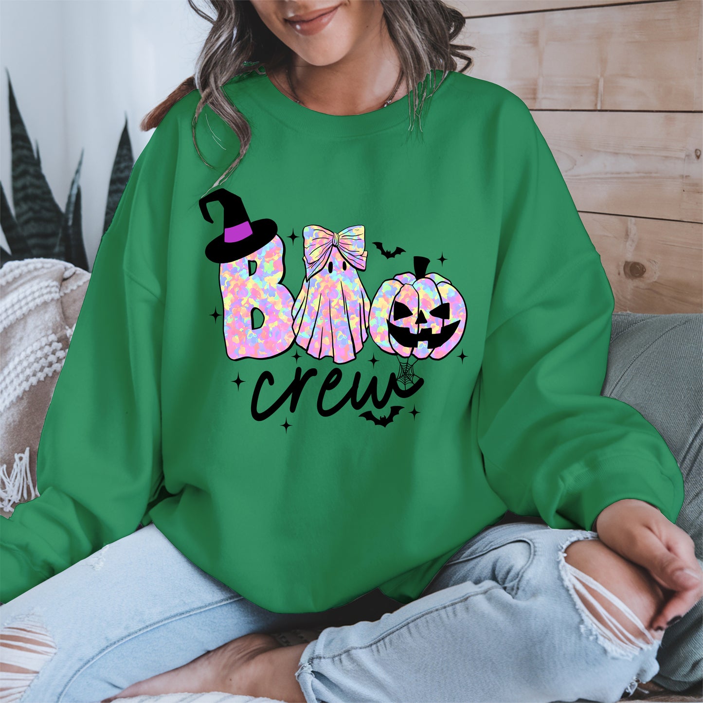 Boo Crew halloween shirt and hoodie