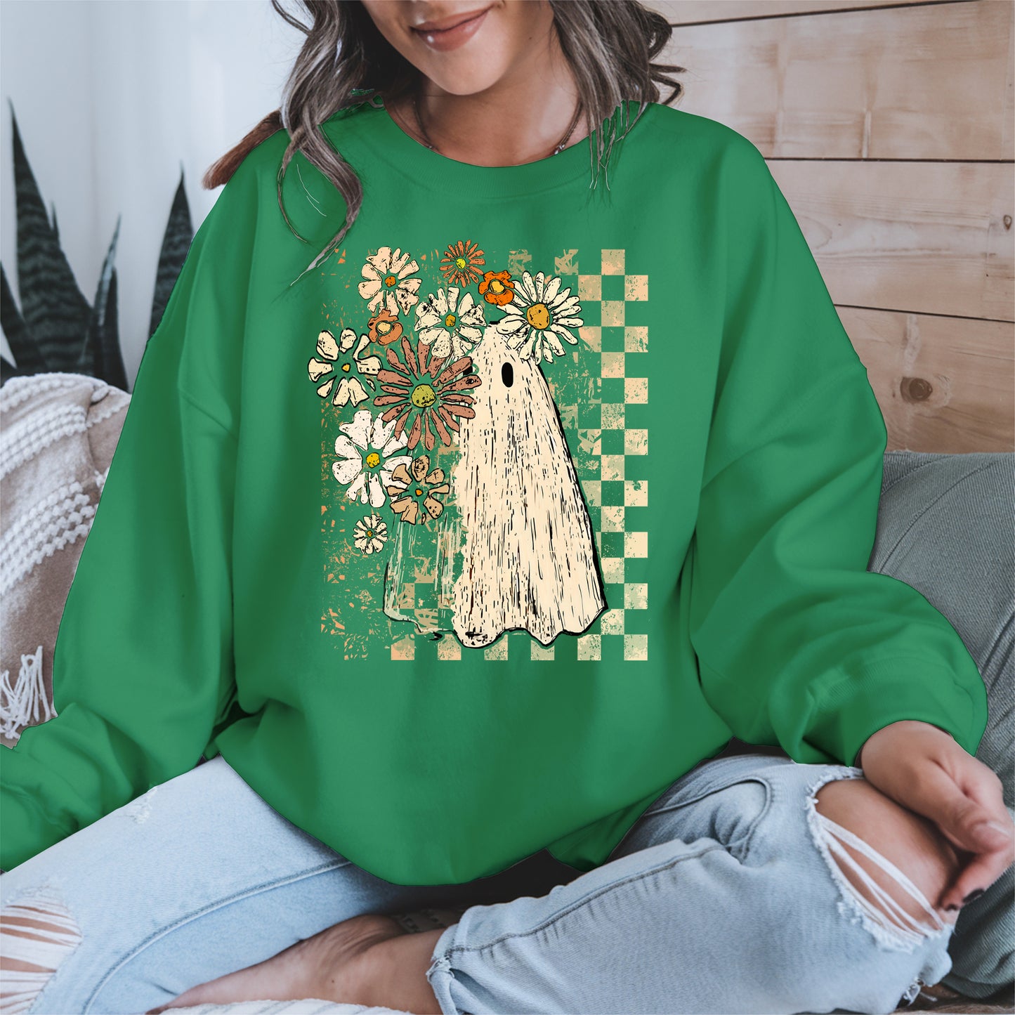 Ghost Floral halloween shirt