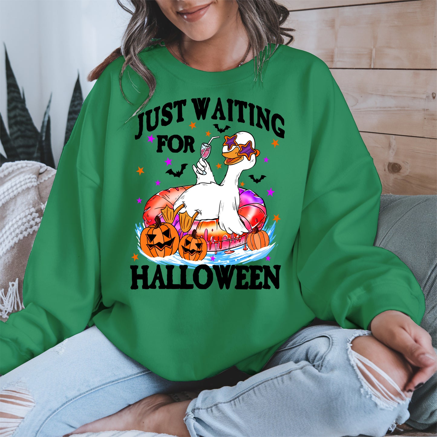 Just waiting for Halloween halloween shirt