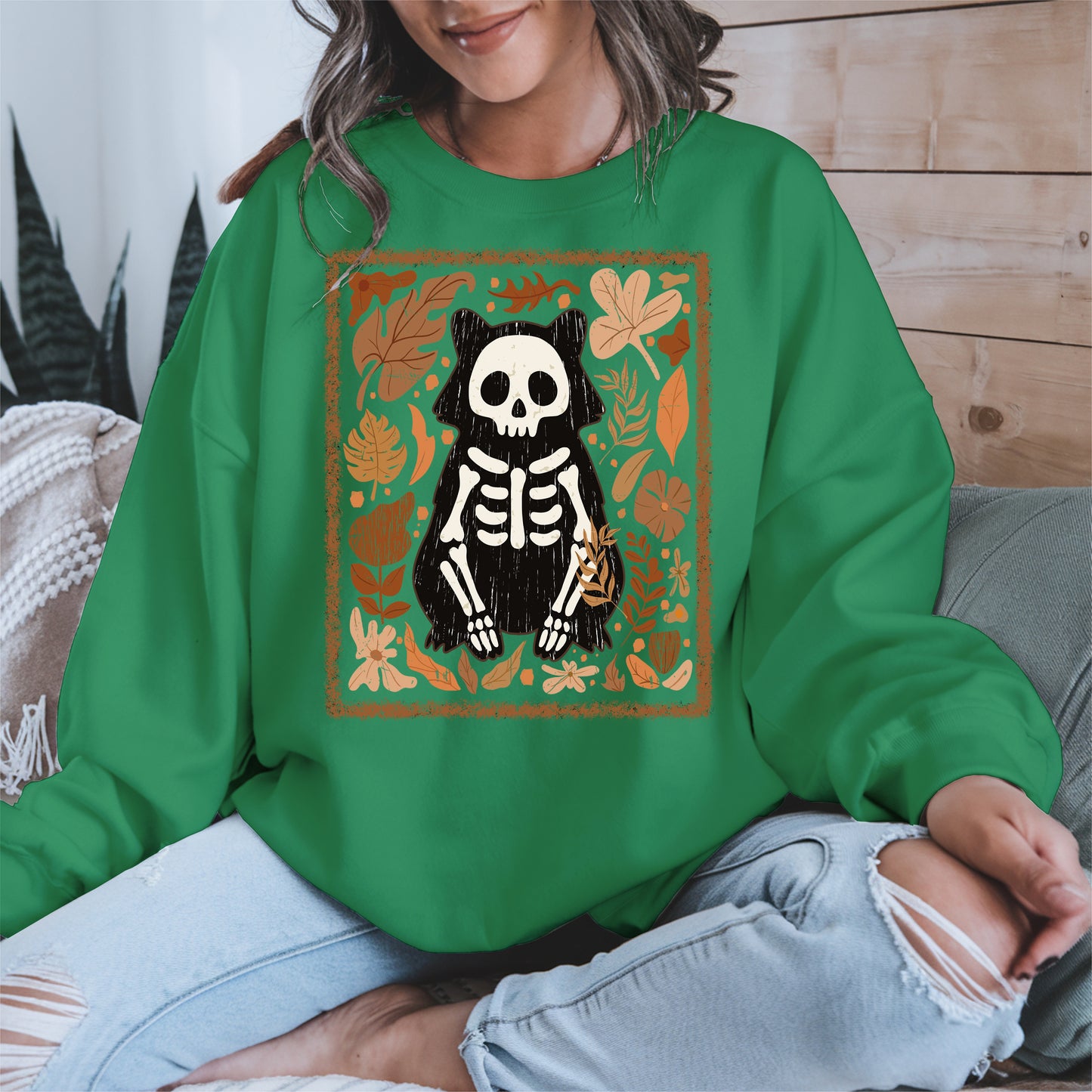 Halloween raccoon floral halloween shirt