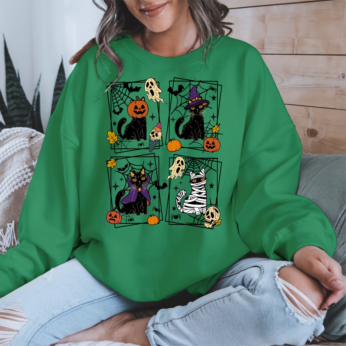 Black Cat Halloween shirt and hoodie