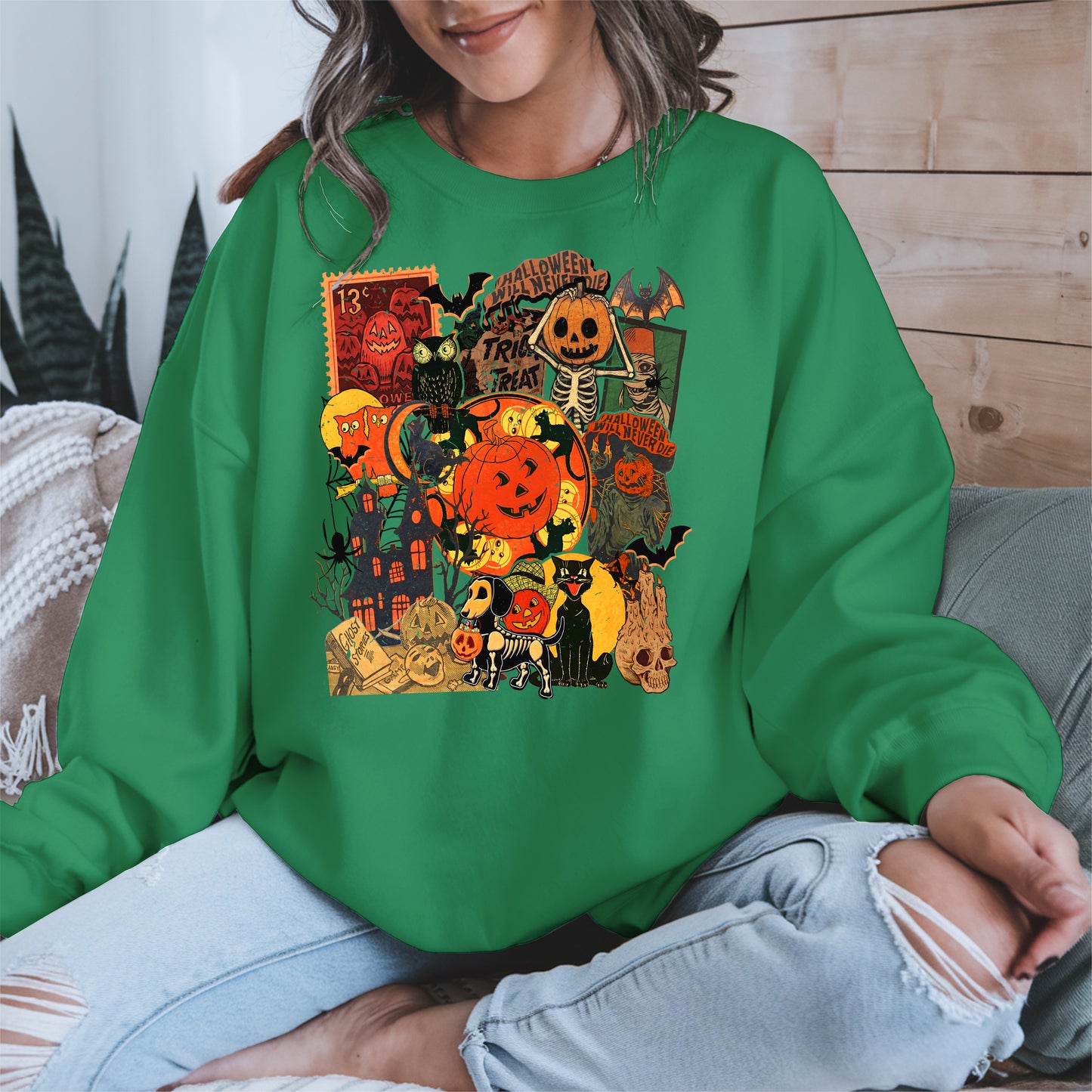 Collage Halloween shirt and hoodie