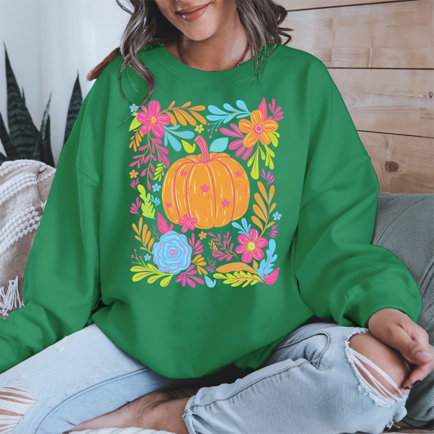 Neon Pumpkin halloween shirt