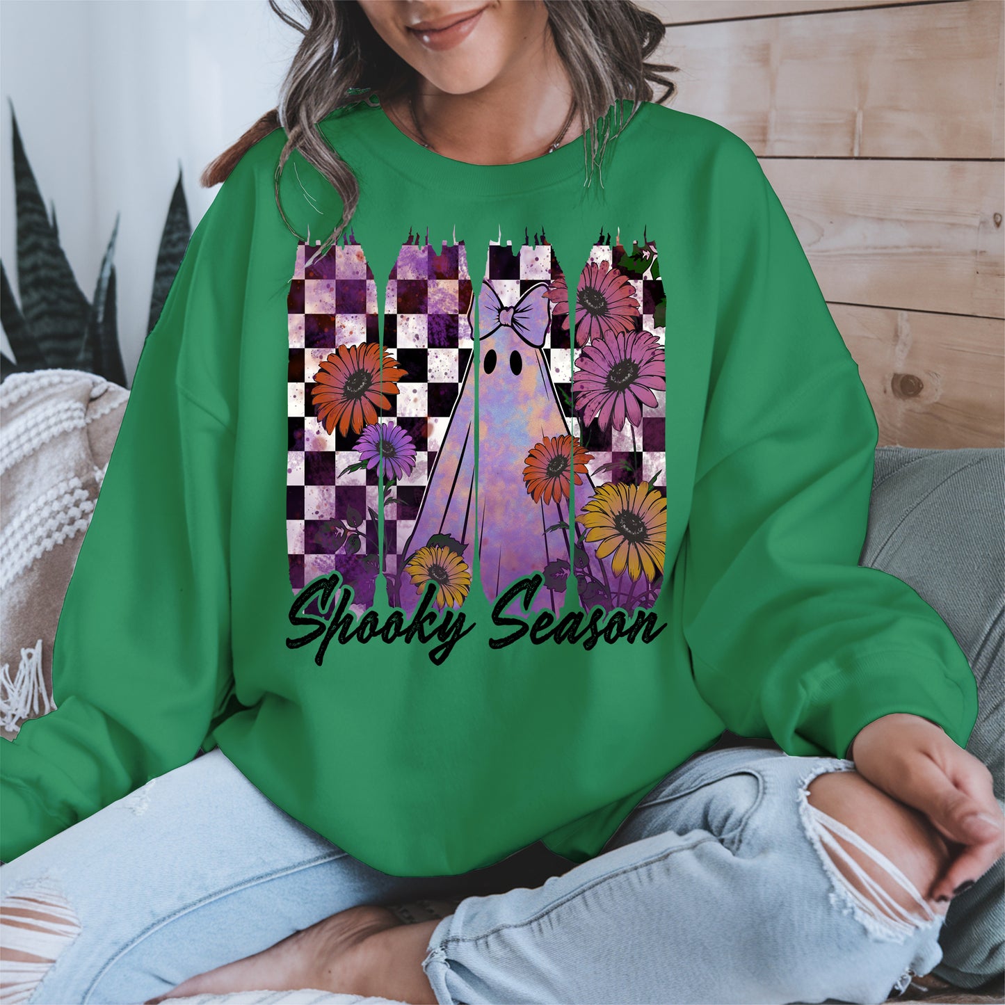 Floral Ghost Halloween shirt