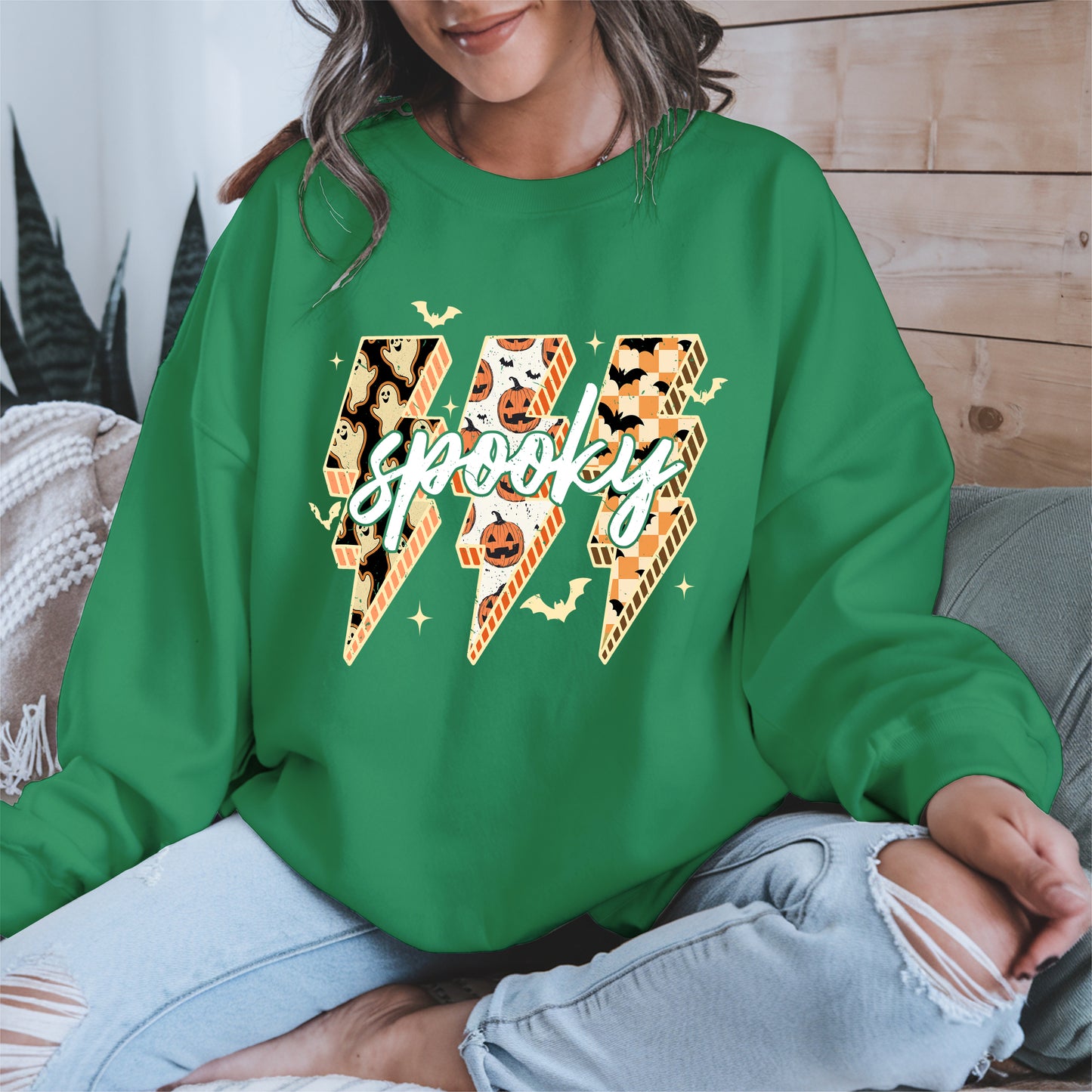 Spooky Lightning Bolt Halloween shirt