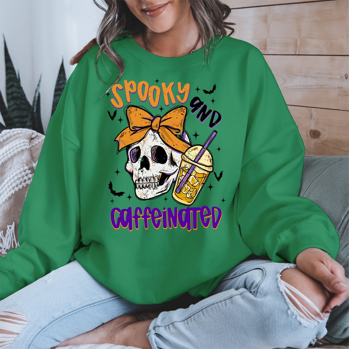 Spooky and Caffeinated halloween shirt