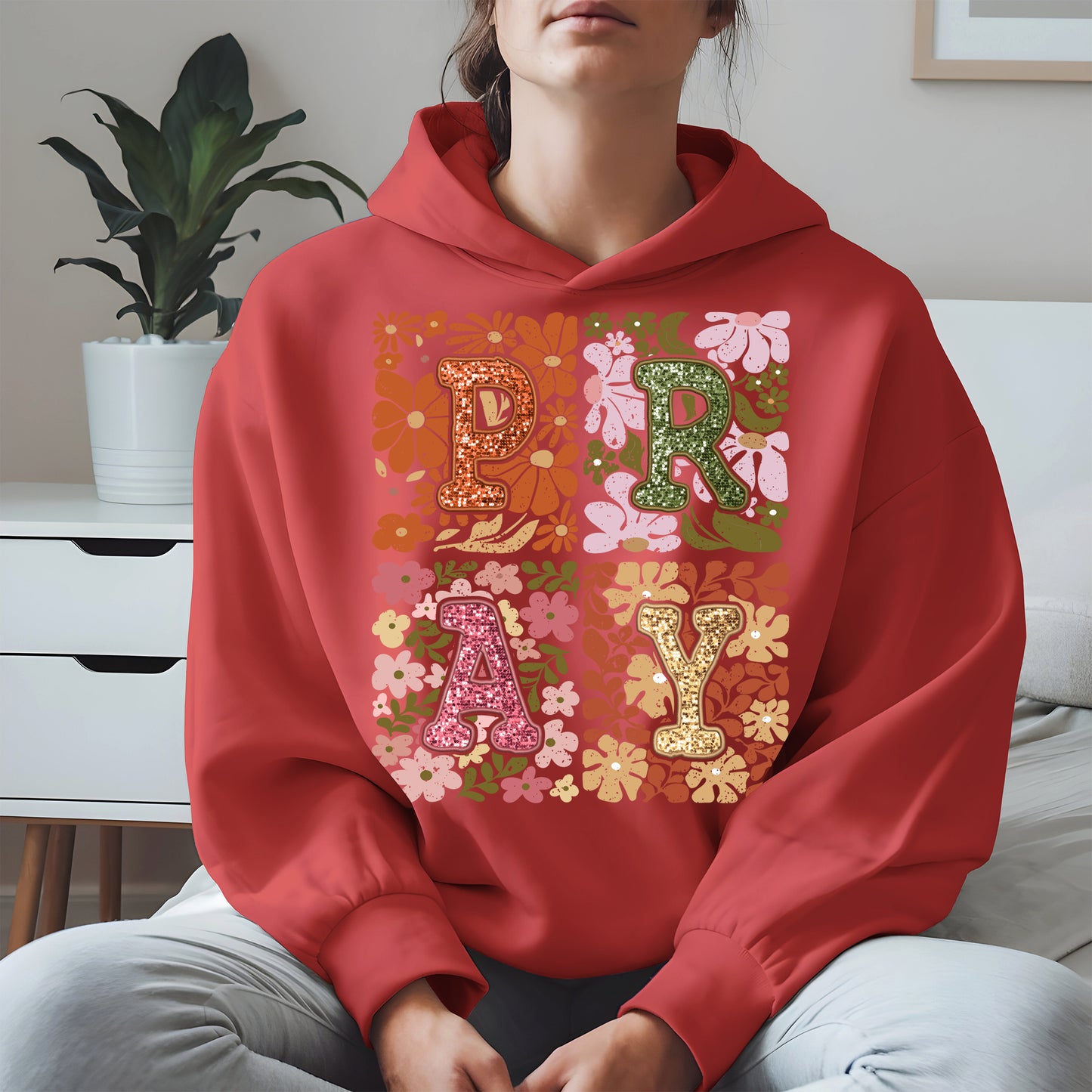Retro Floral Faith Fall Christian Shirt