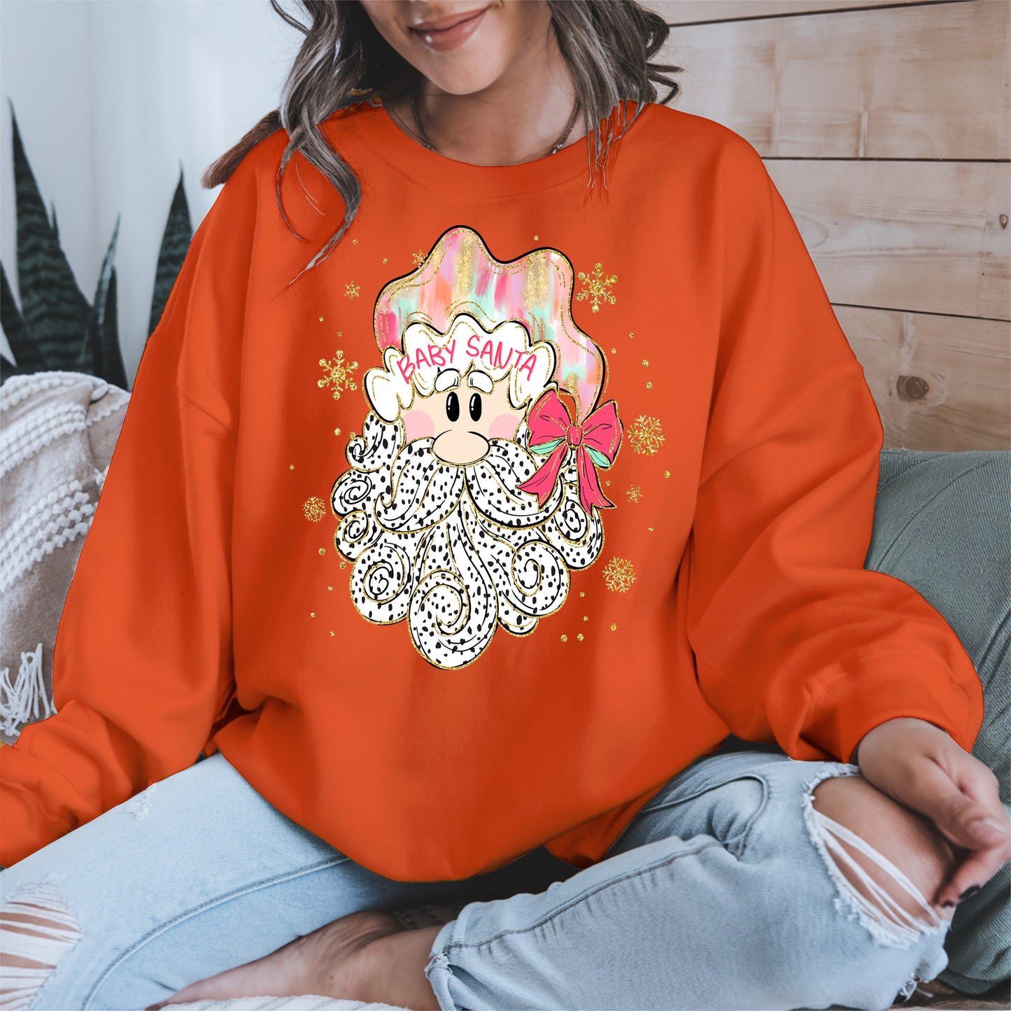 Santa Baby Shirt, Cute Christmas Sweatshirt, Hoodie