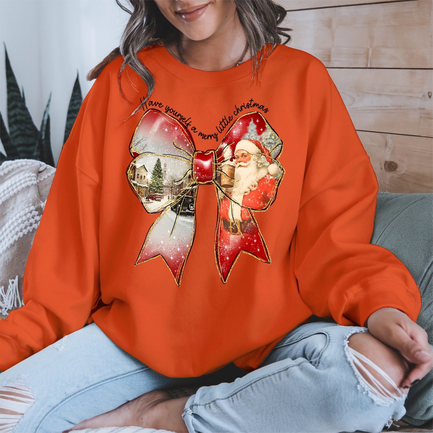 Small Town Christmas Santa Holiday Shirt