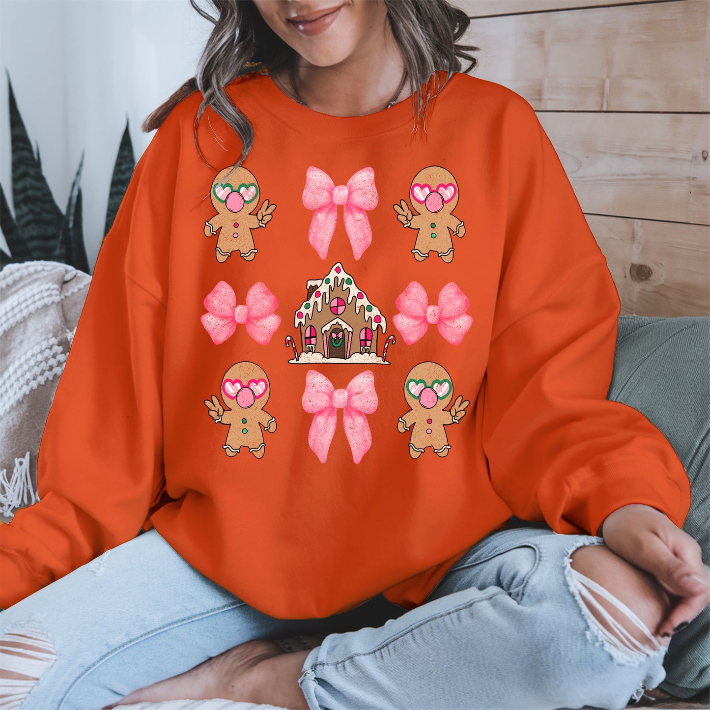 Checkered Gingerbread Cute Christmas Shirt
