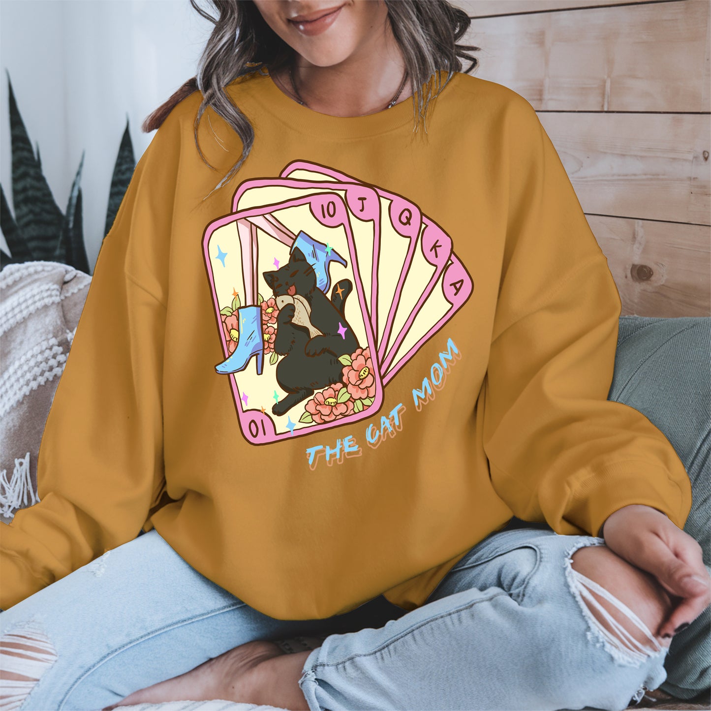 The Cat Mom Tarot Card Tee