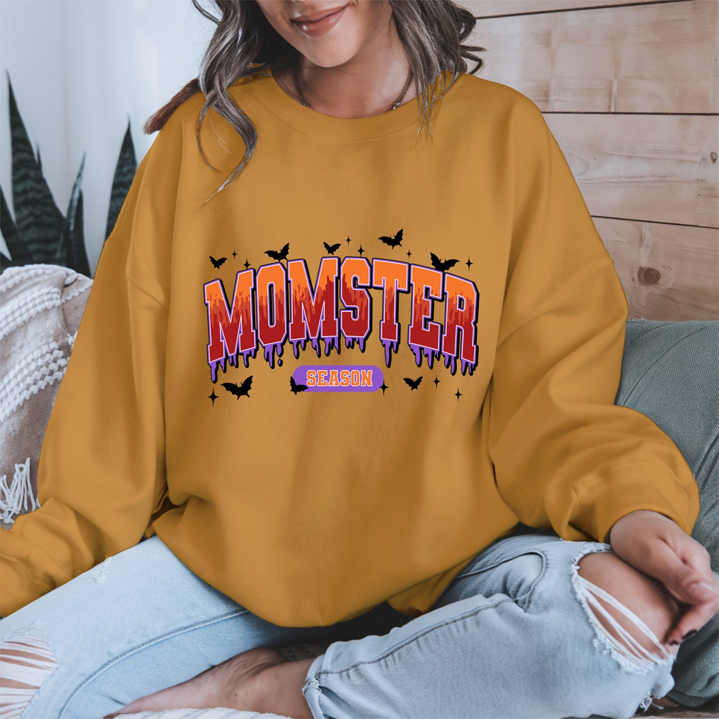 Momster Season Shirt Hoodie Sweatshirt for Halloween Moms