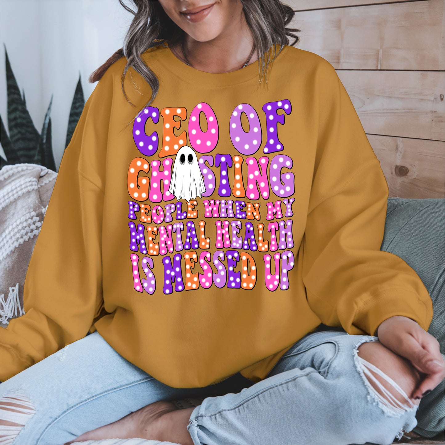 CEO of Ghosting Mental Health Shirt - Funny Ghost Tee