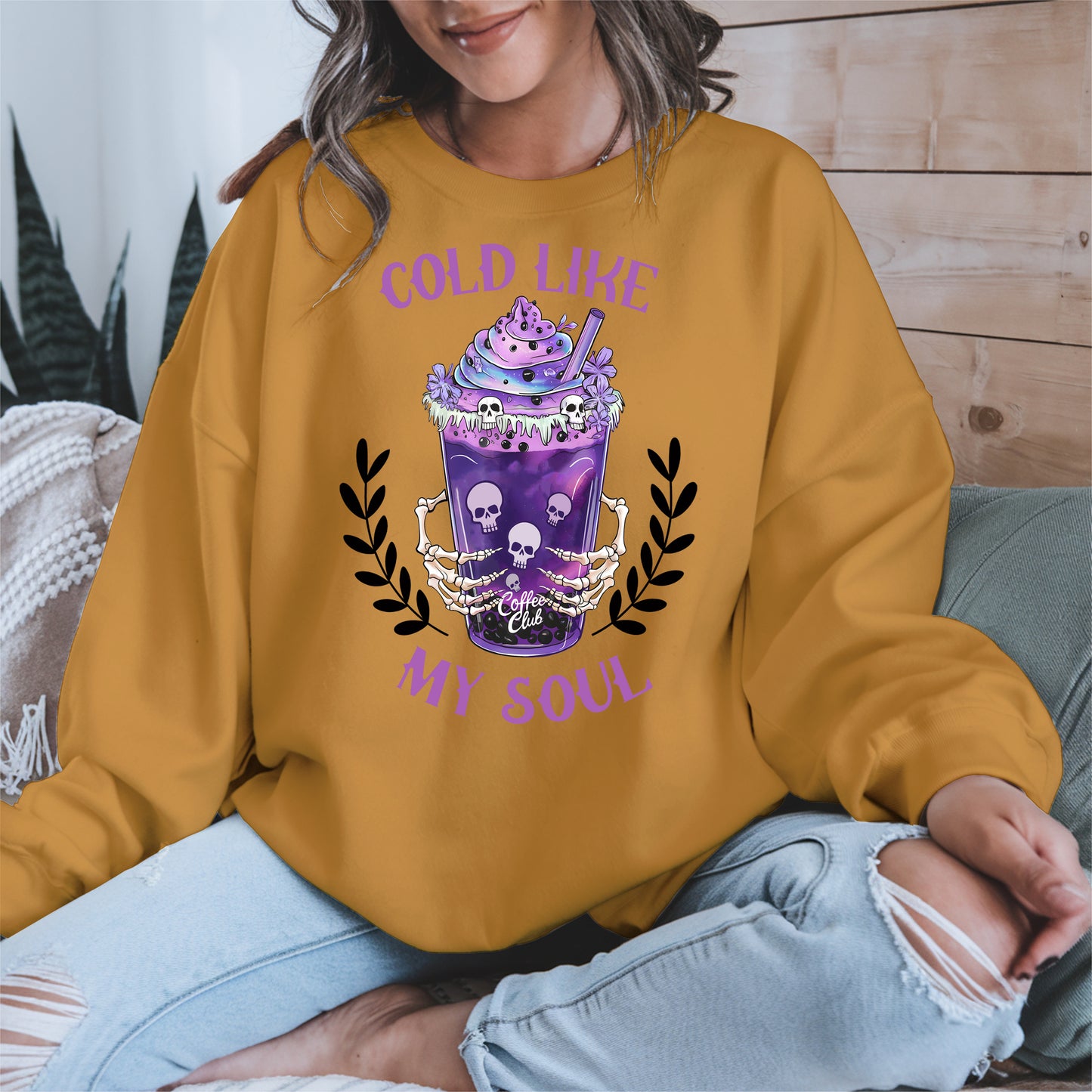 Cold Like My Soul Iced Coffee Halloween Shirt