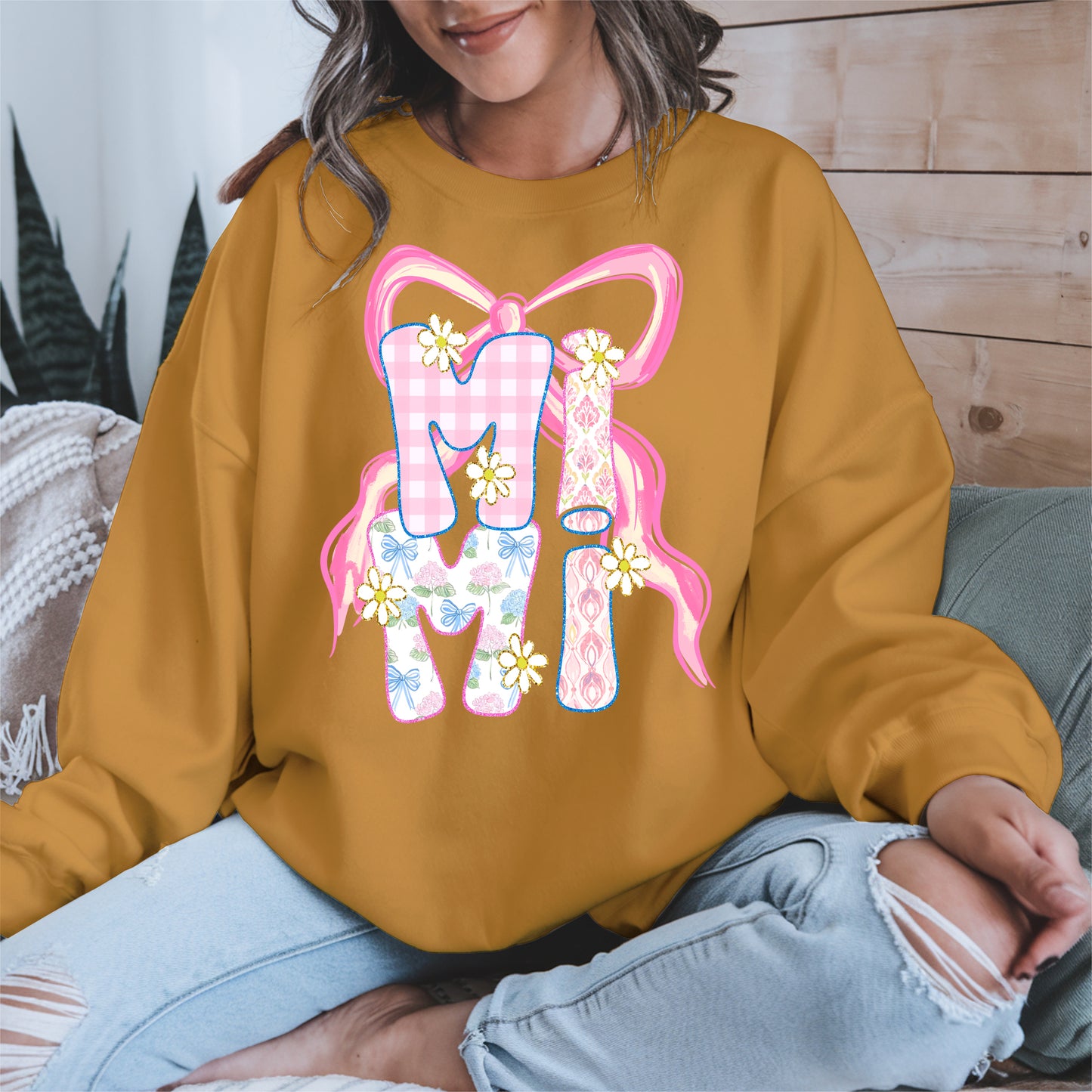 Cute MIMI Shirt Mother Tee Hoodie Sweatshirt Gift for Grandma