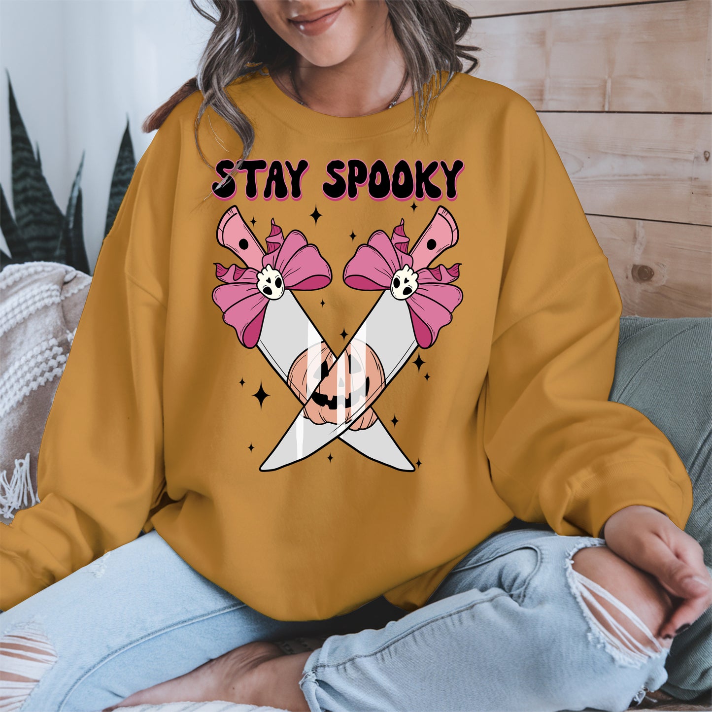 Stay Spooky Knife Halloween Shirt