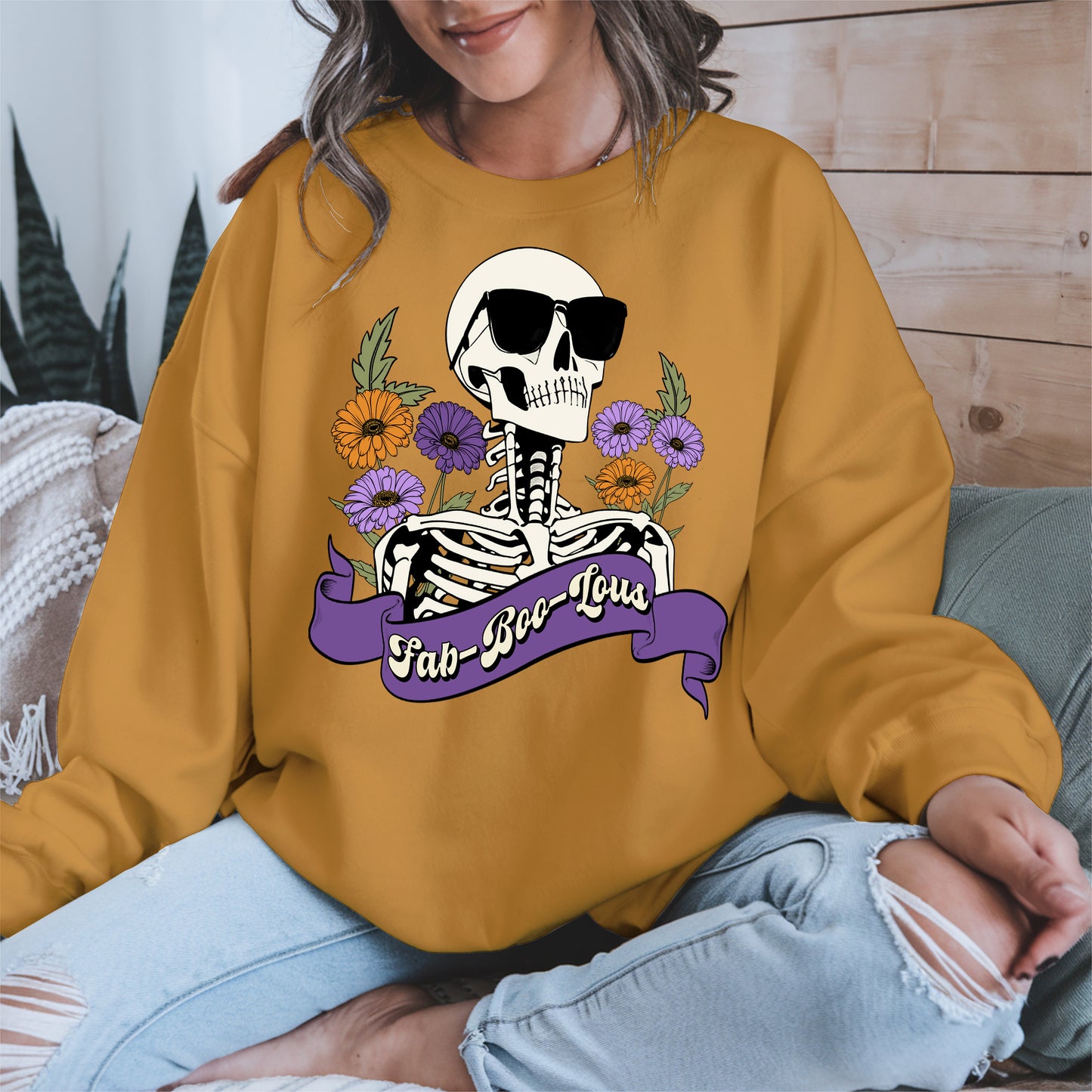 Fab-Boo-Lous Skeleton Halloween Shirt