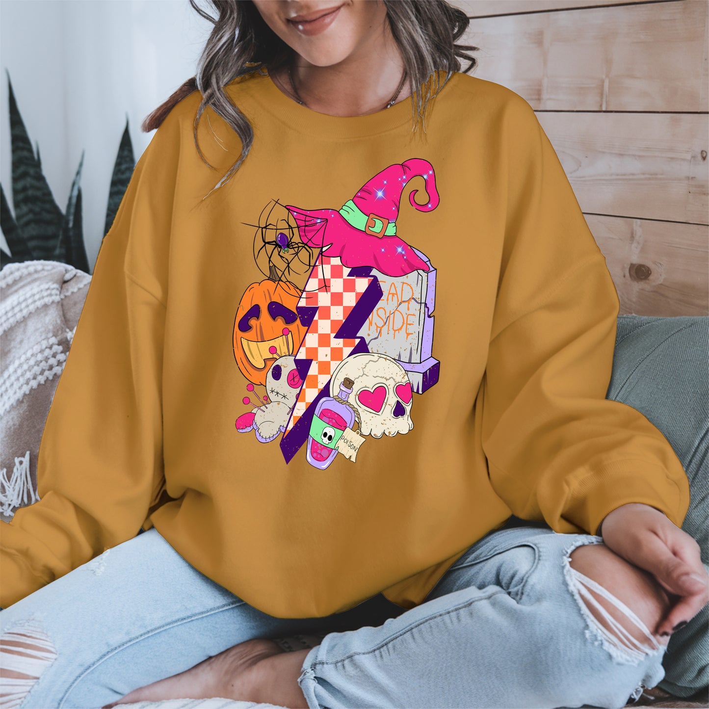 Witchy Lightning Halloween Shirt