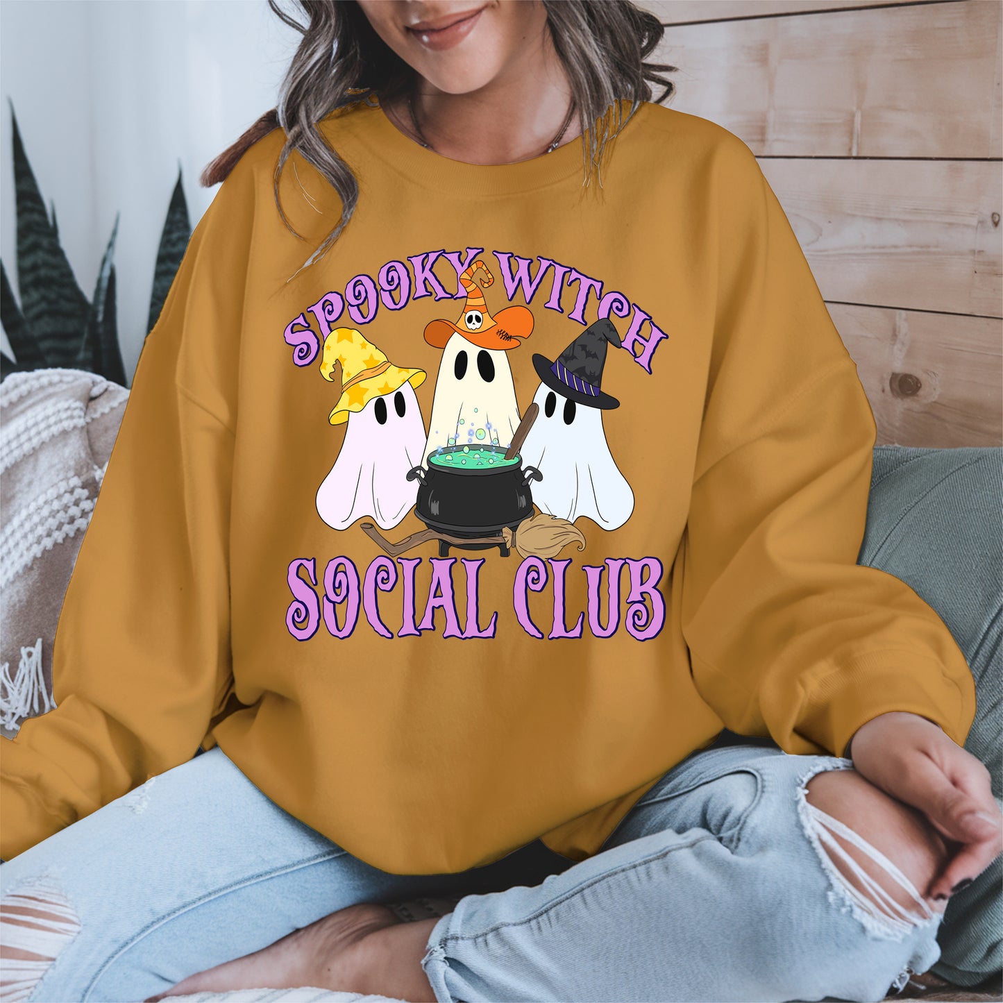 Spooky Witch Social Club Halloween Shirt