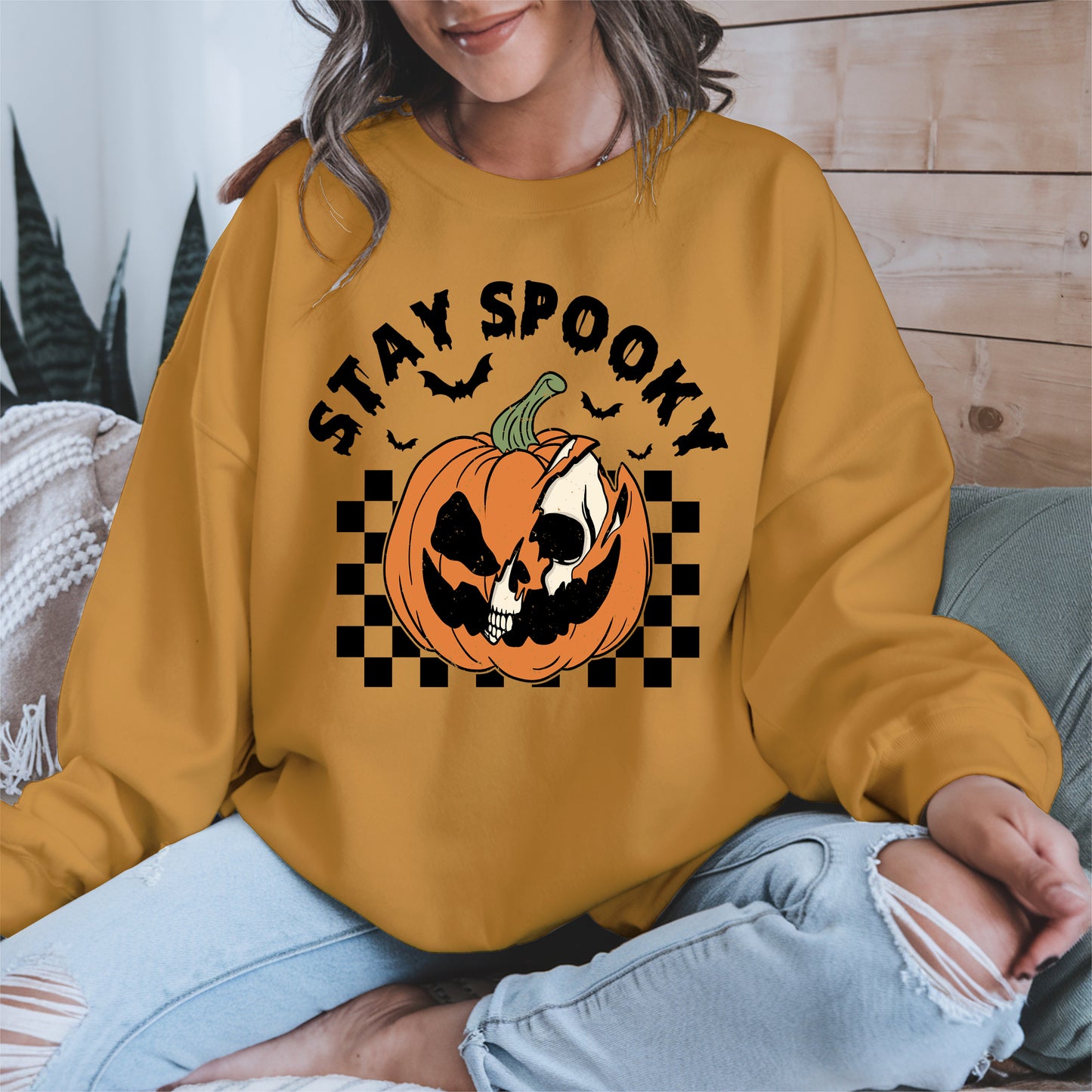 Creepy Skull Pumpkin Halloween Shirt