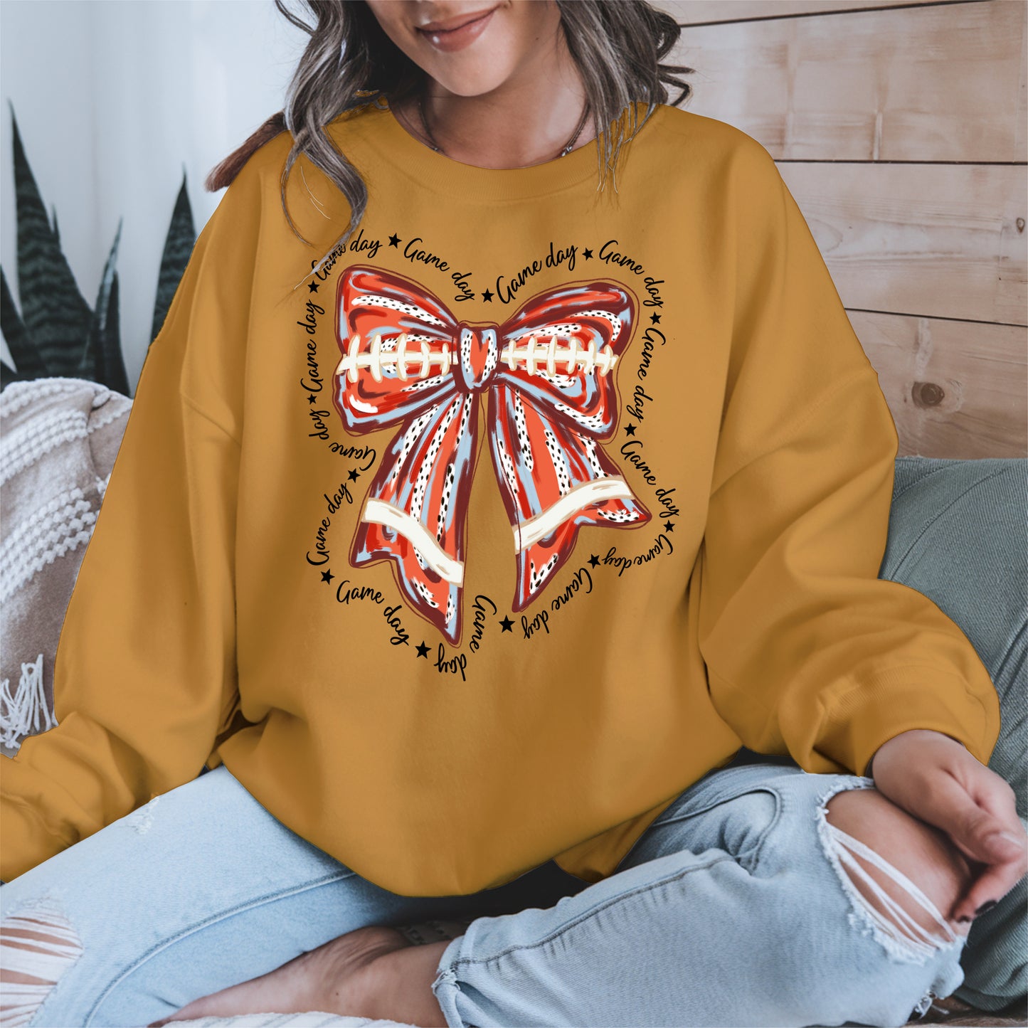 Baseball Bow Shirt Sport Tee Hoodie Sweatshirt Gift for Fans and Moms