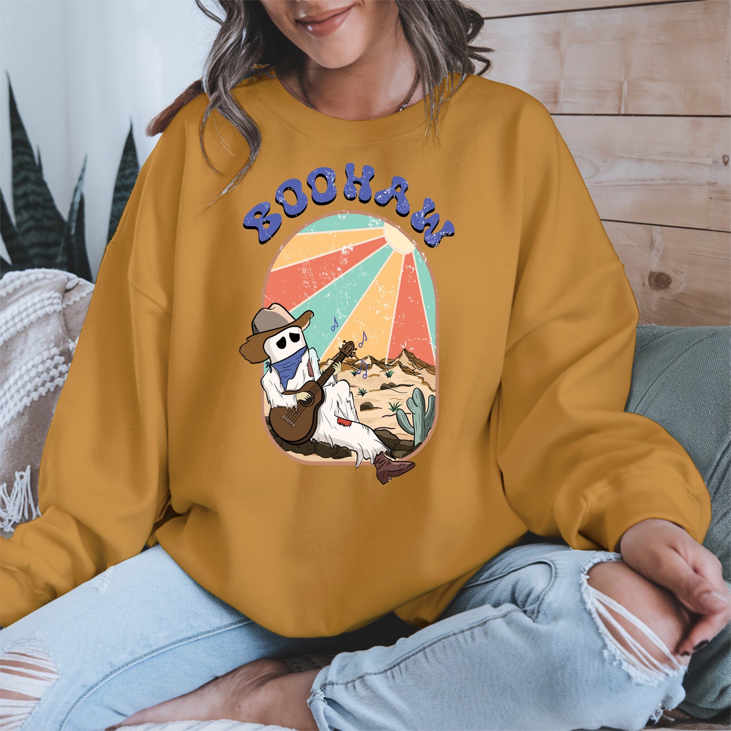 Boohaw Singing Ghost Western Tee
