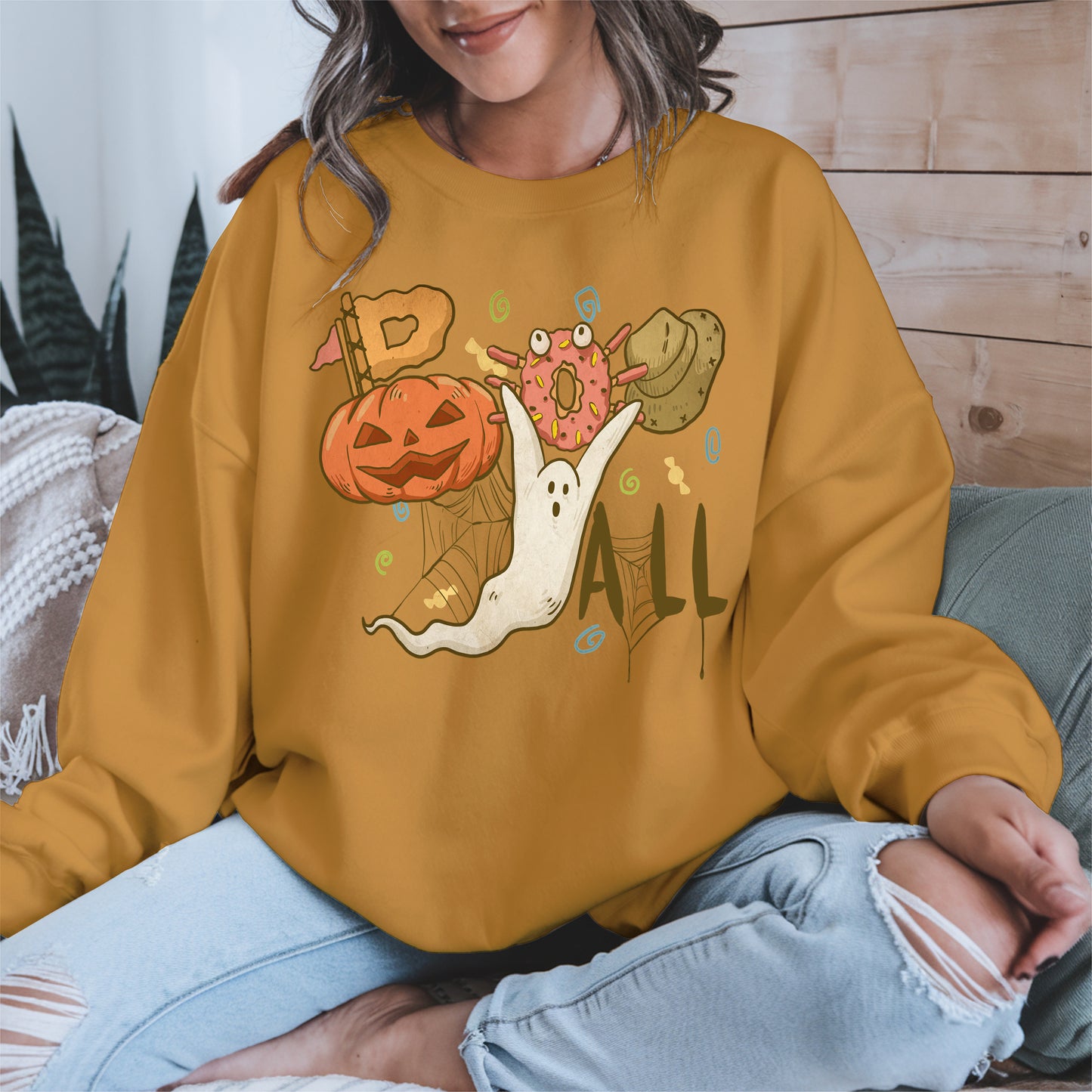 Boo Yall Cute Halloween Fall Tee