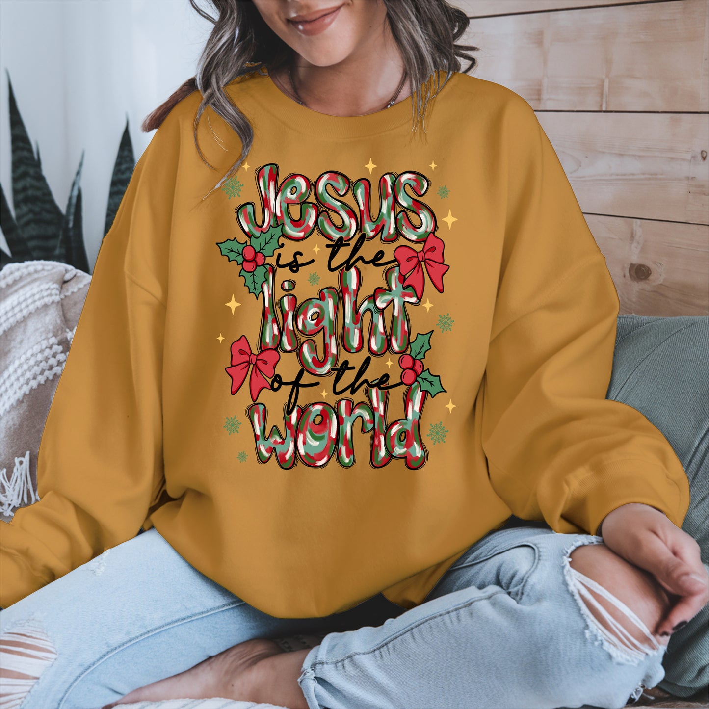 Jesus Light of the World Christmas Shirt