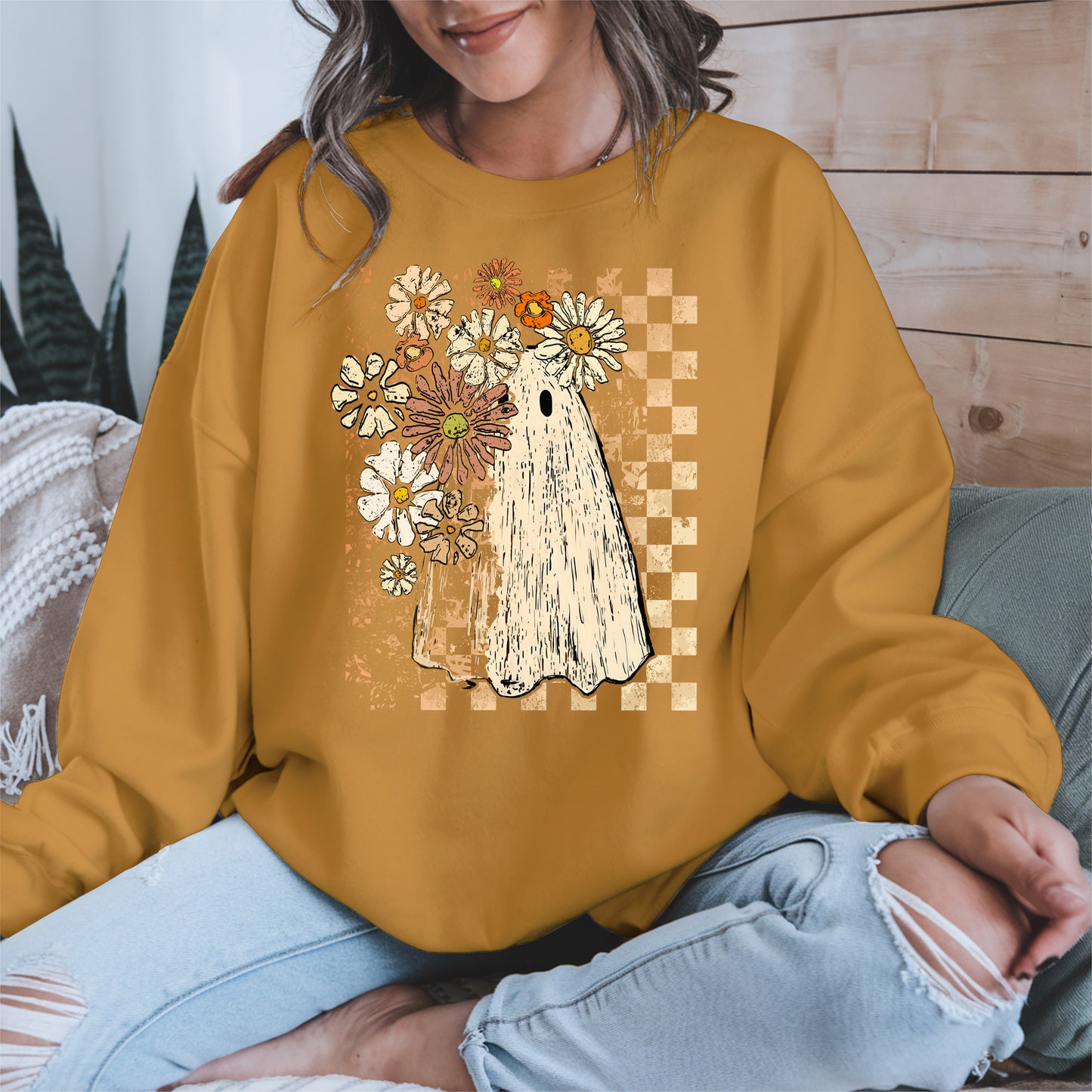 Ghost Floral halloween shirt