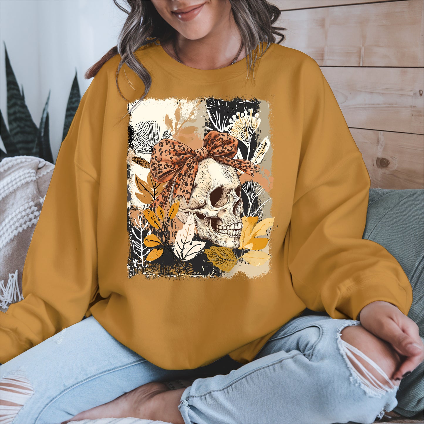 Skull Coquette Boho halloween shirt
