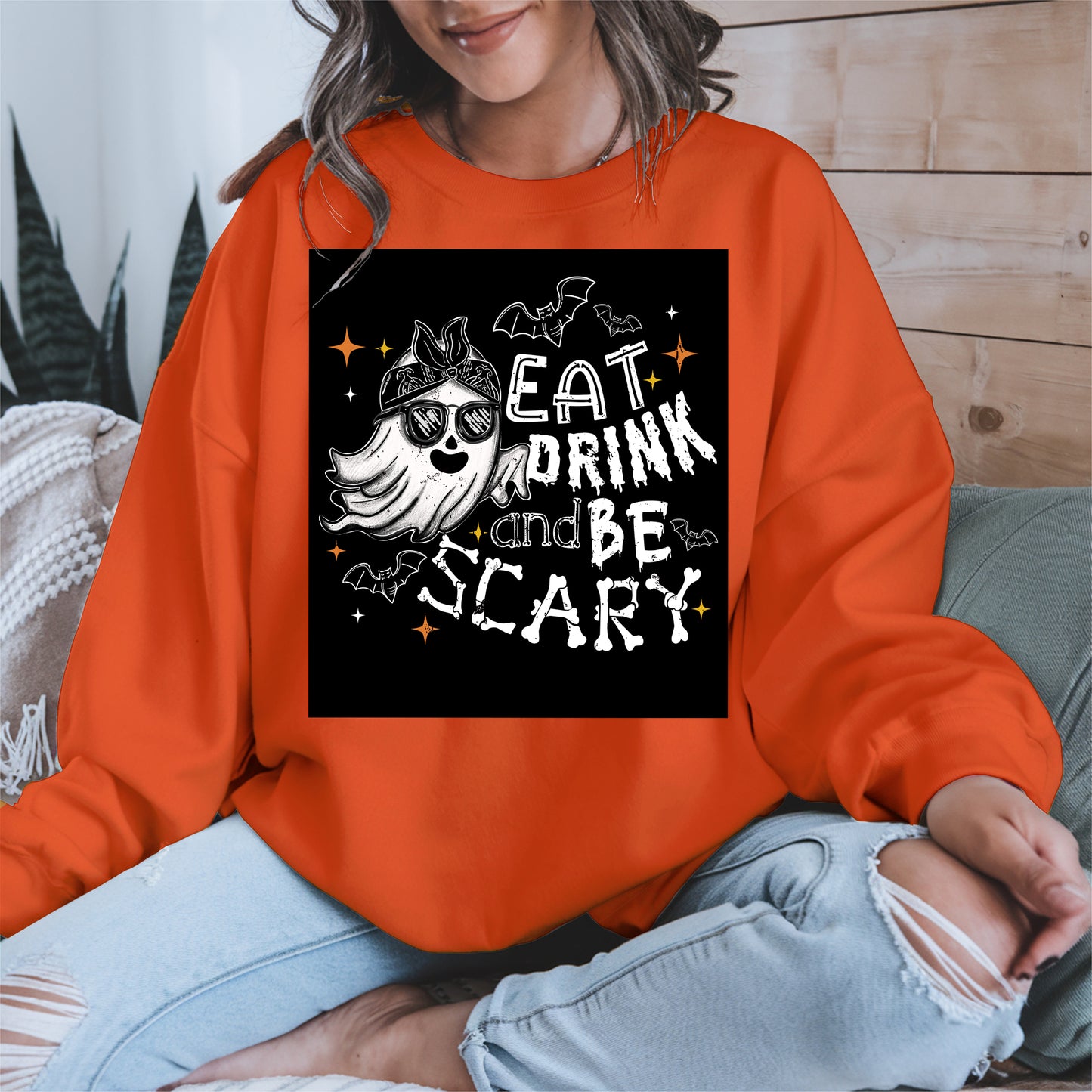 Eat Drink and Be Scary halloween shirt