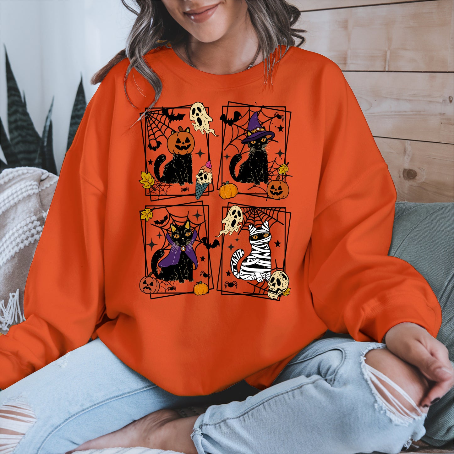 Black Cat Halloween shirt and hoodie
