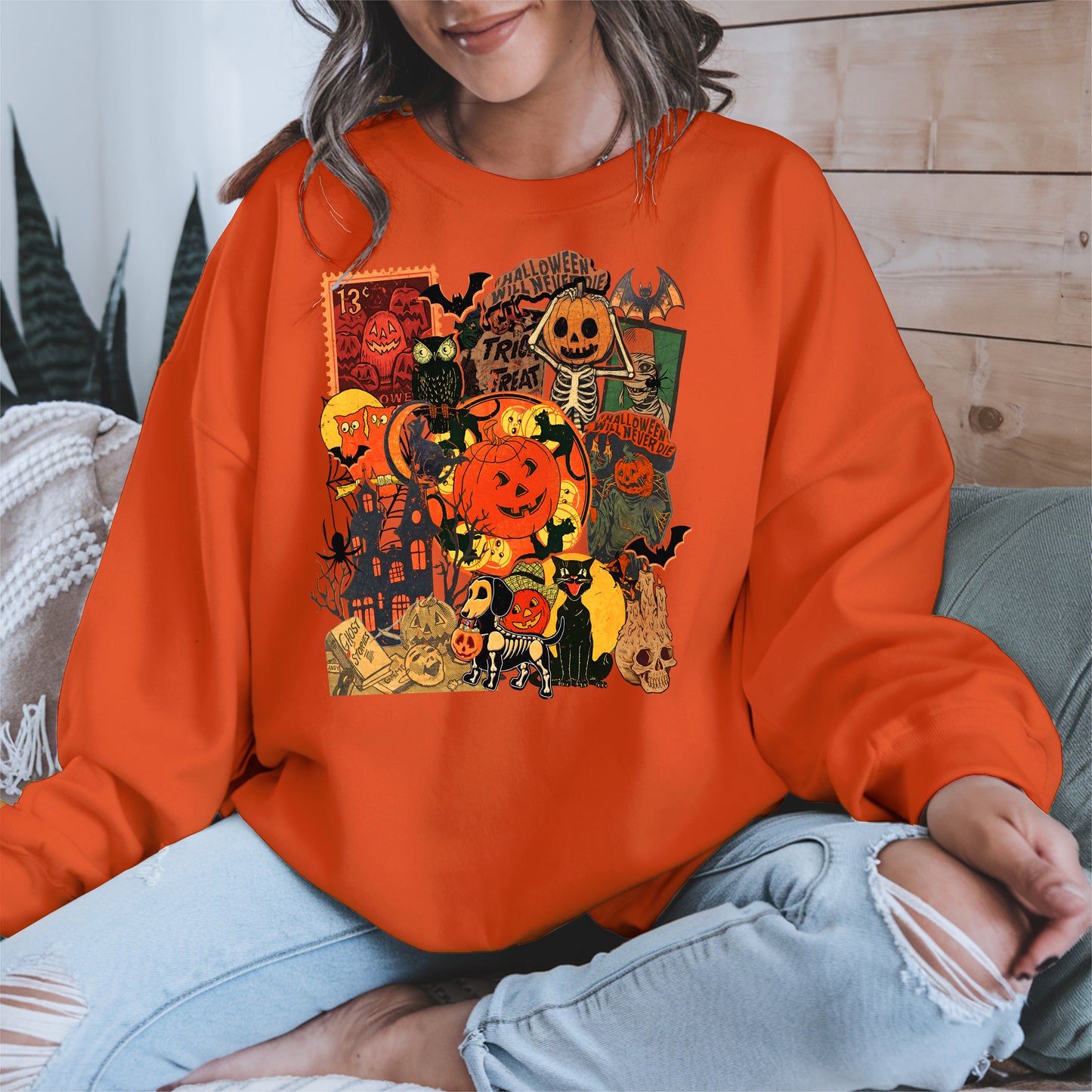 Collage Halloween shirt and hoodie