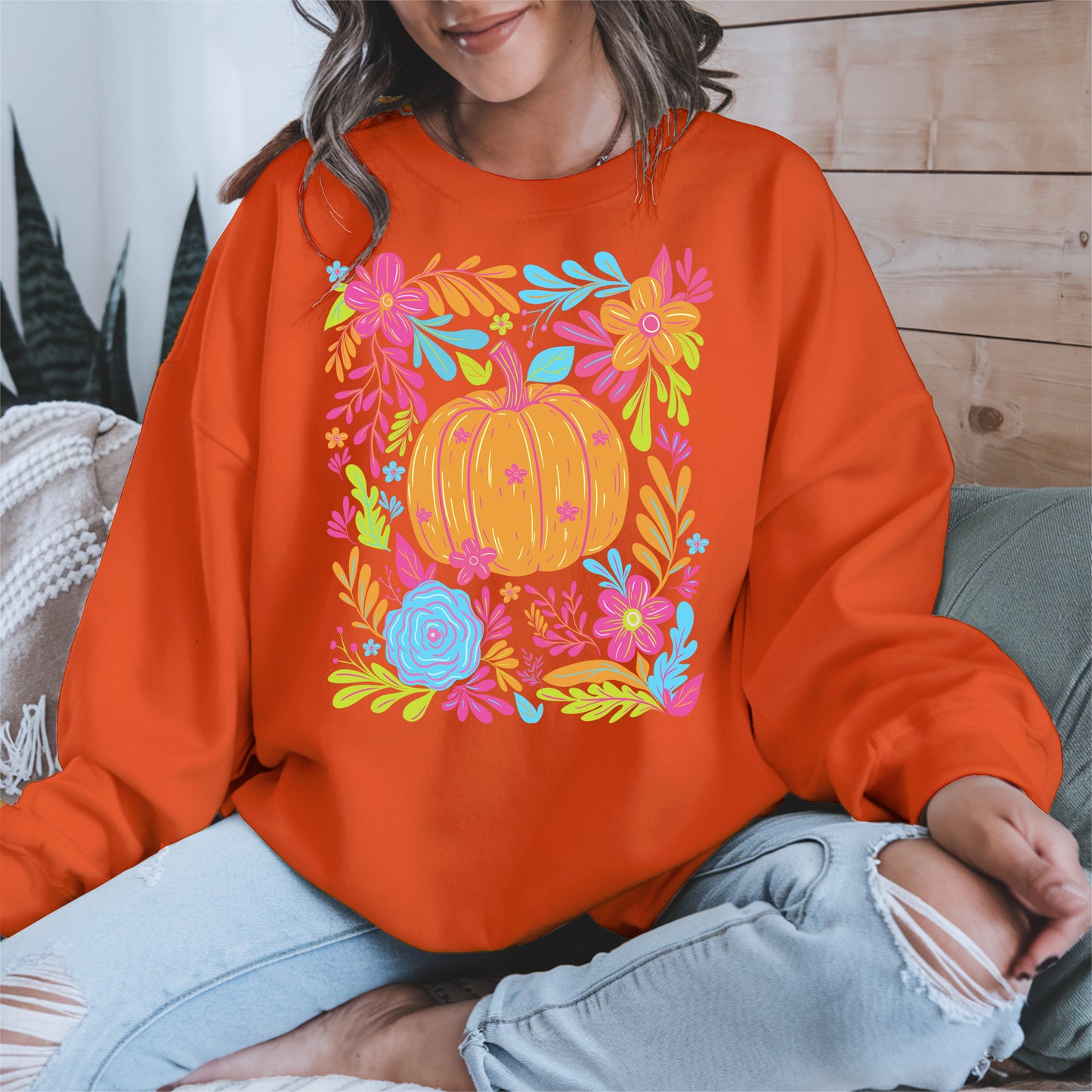 Neon Pumpkin halloween shirt