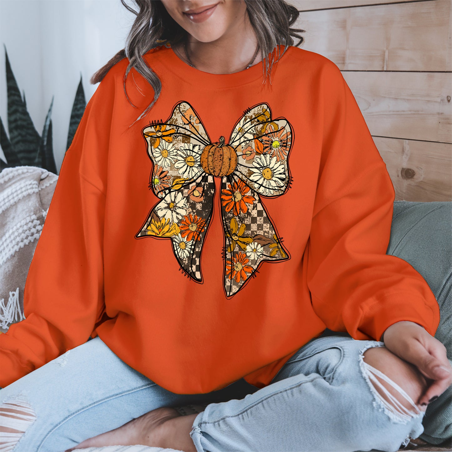 Floral Halloween Coquette Bow shirt