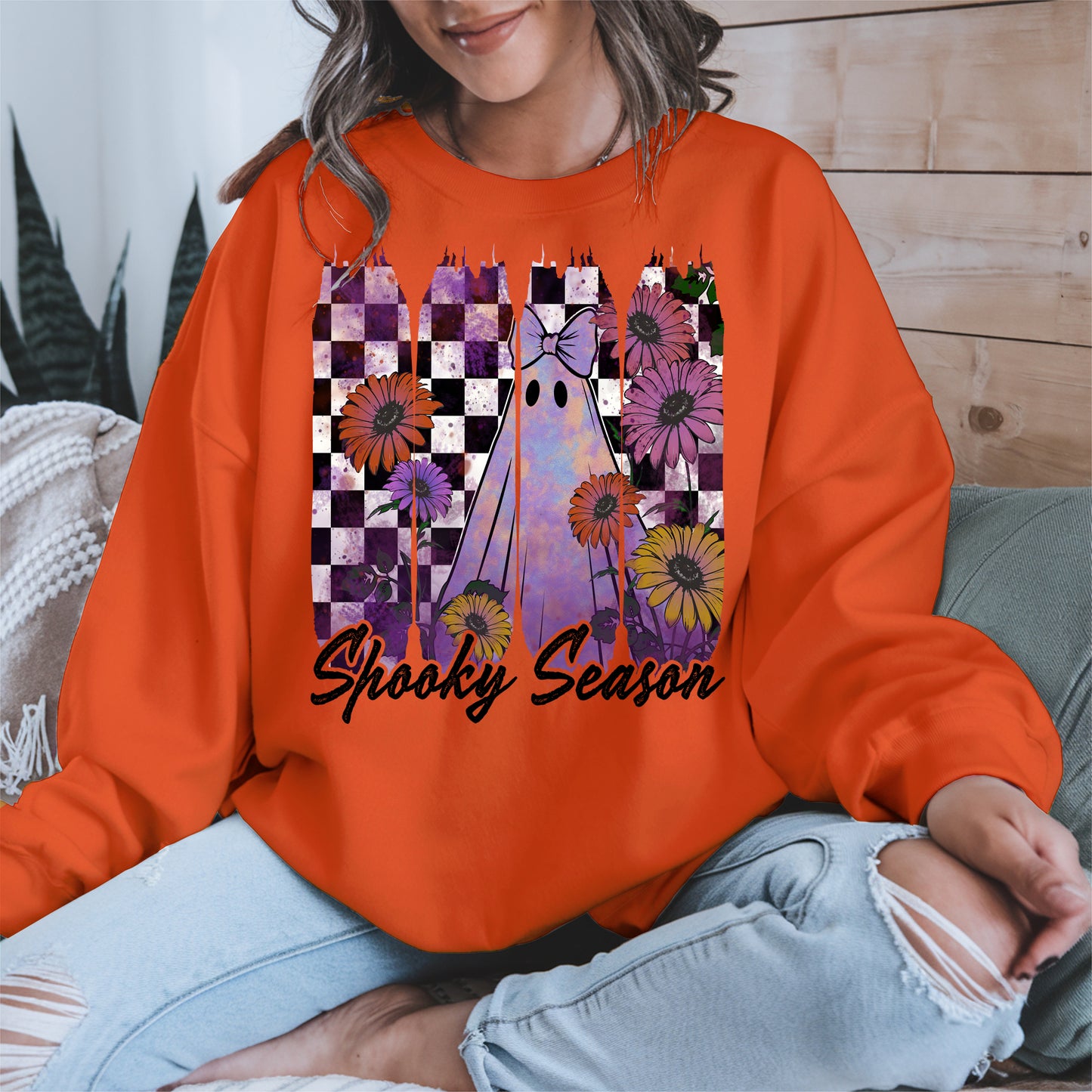 Floral Ghost Halloween shirt