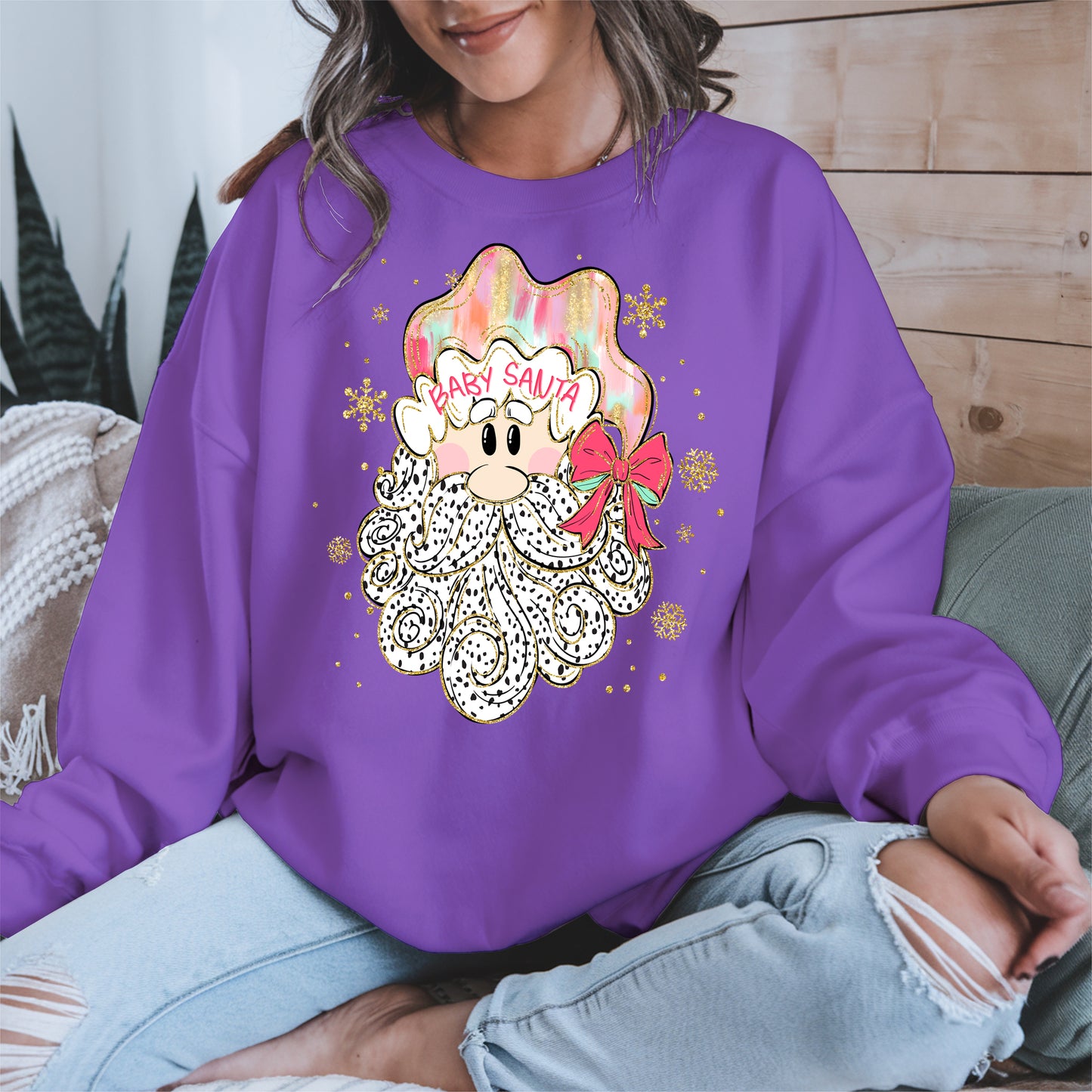 Santa Baby Shirt, Cute Christmas Sweatshirt, Hoodie